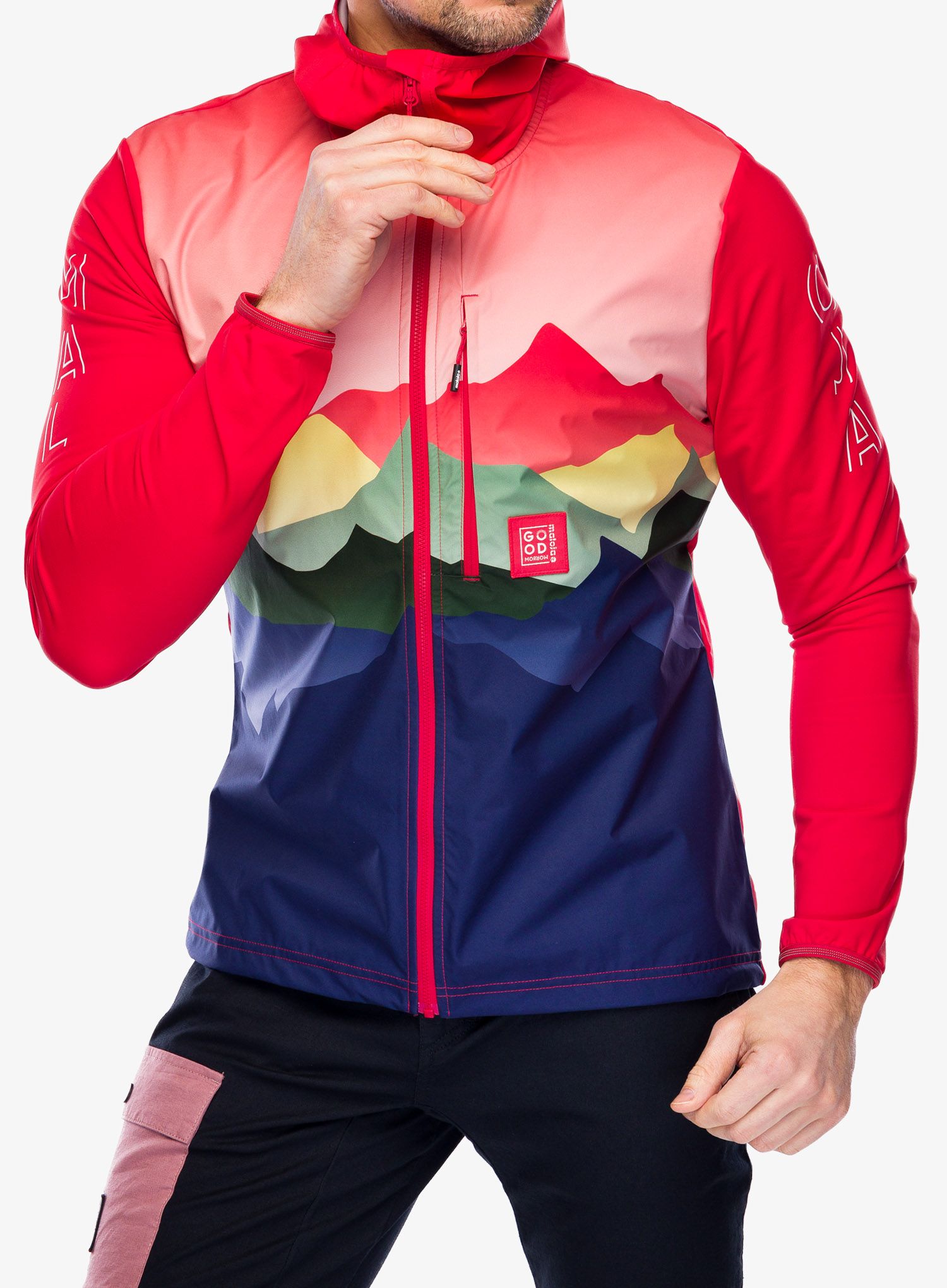 Куртка Maloja Beifuss Printed - fire red mtn range