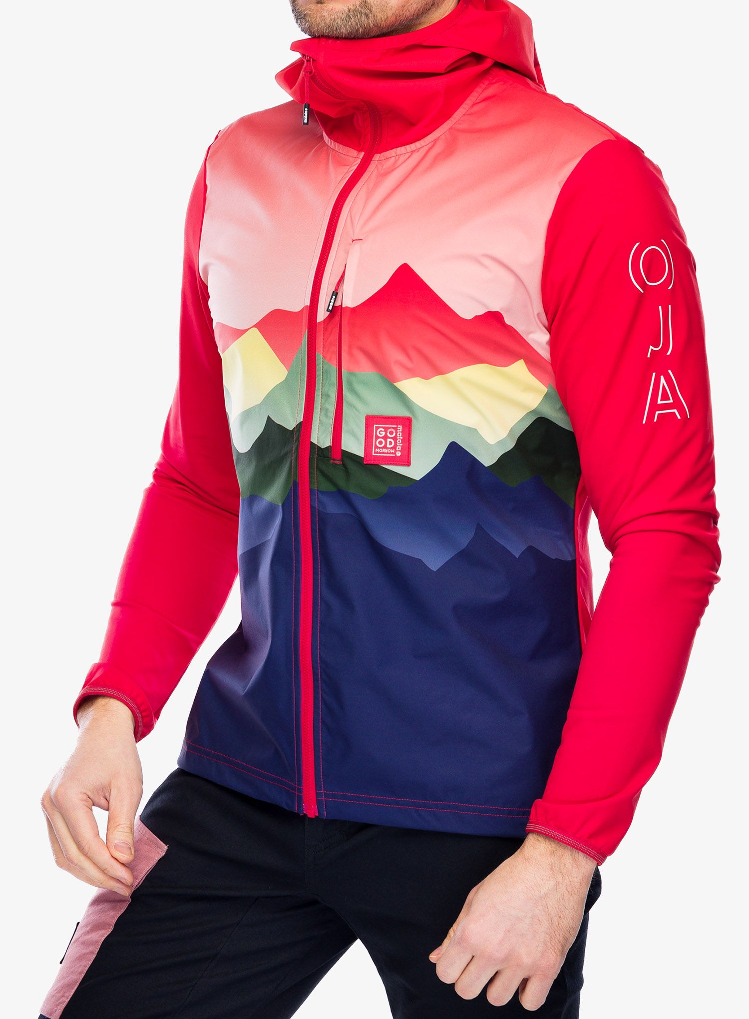 Куртка Maloja Beifuss Printed - fire red mtn range