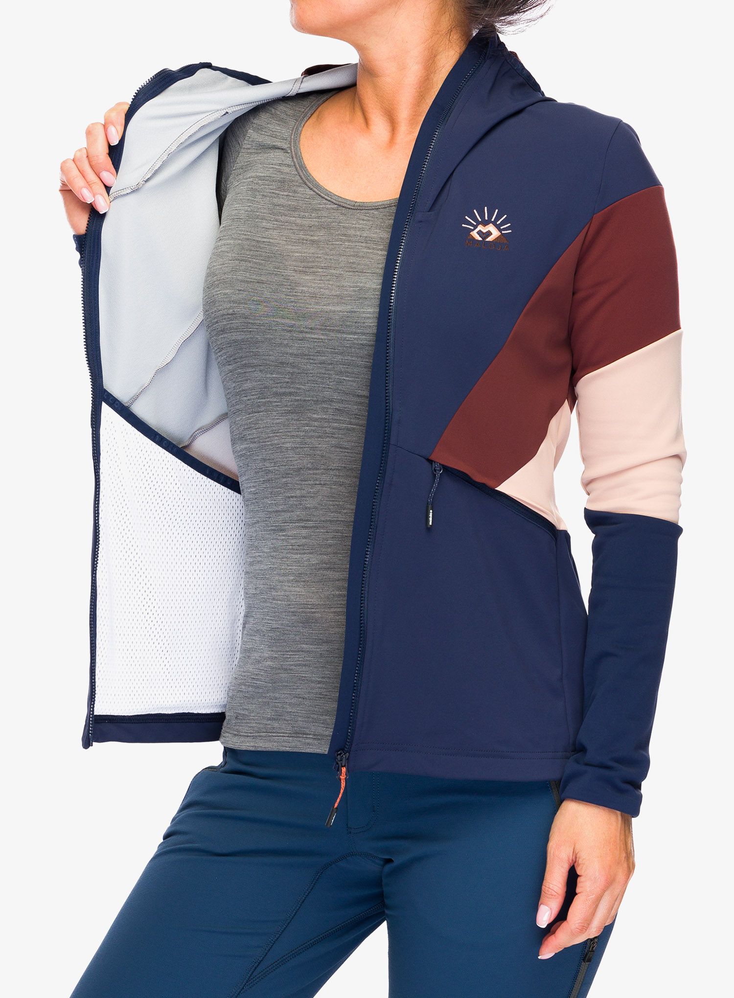 Softshell жіночий Maloja Geranium - night sky multi