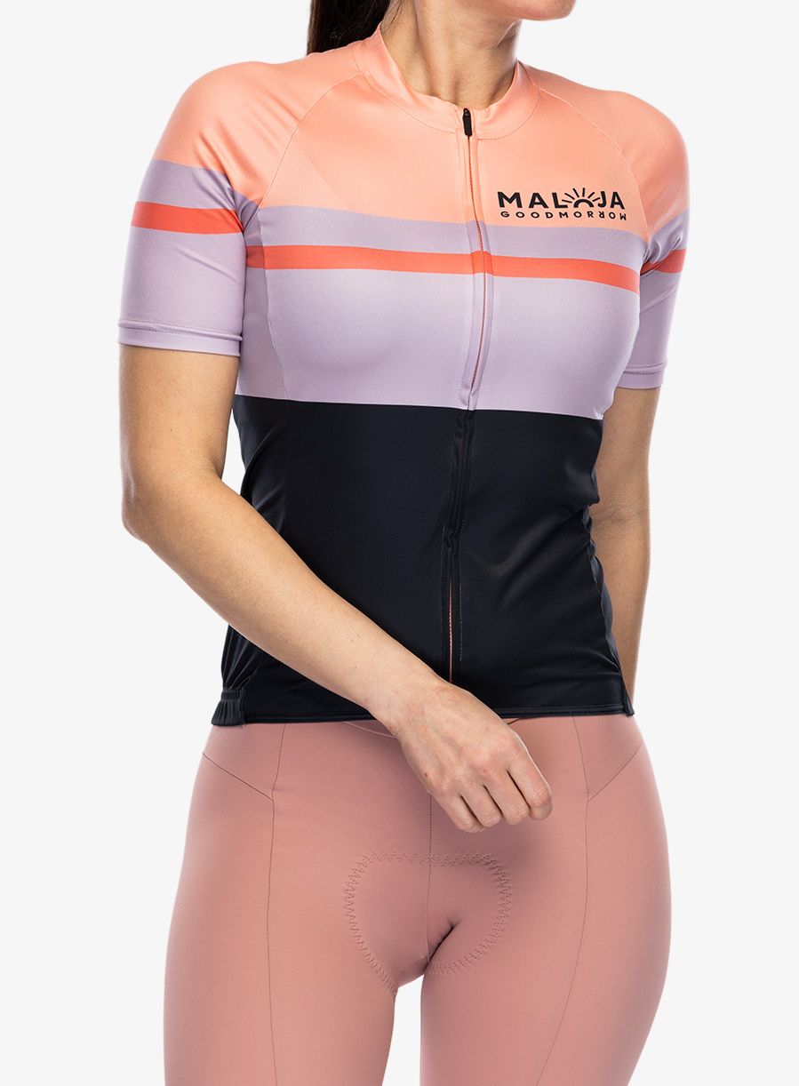 Жіноча велофутболка Maloja Madrisa - deep black
