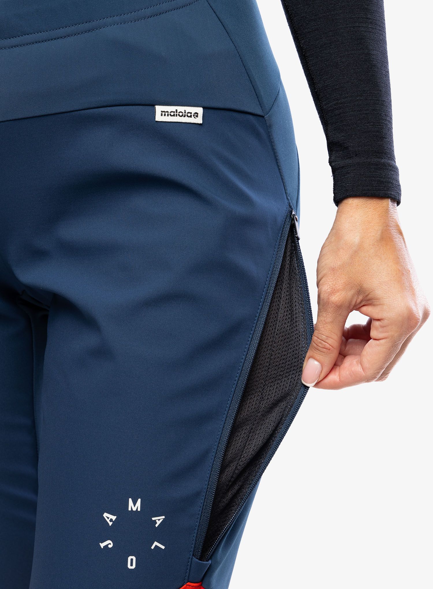 Штани softshell жіночі Maloja Nanina - midnight multi/multi
