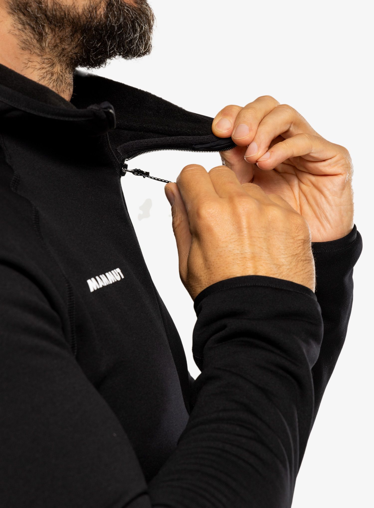 Кофта флісова Mammut Aconcagua ML Hooded Jacket - black