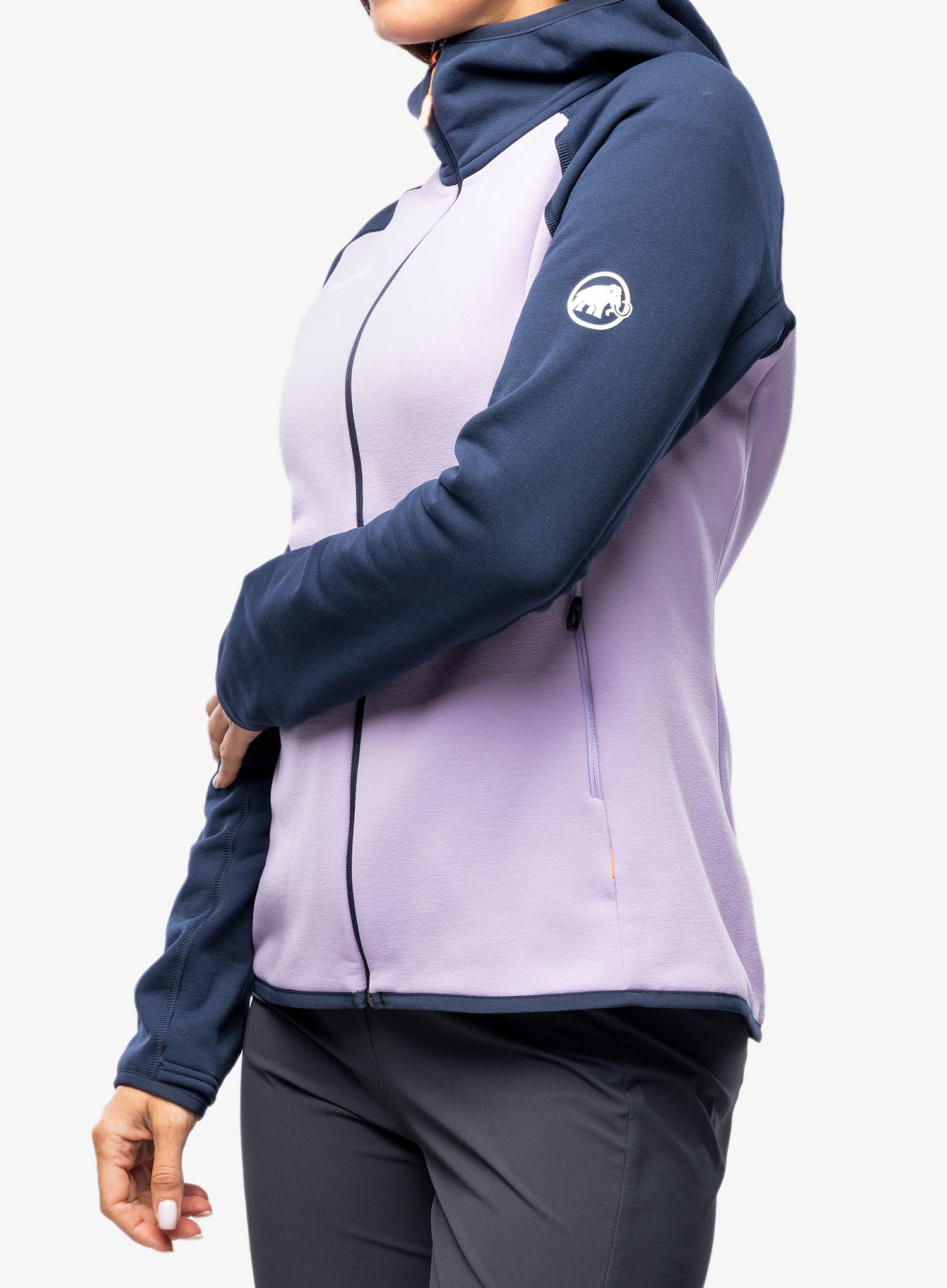 Кофта флісова жіноча Mammut Aconcagua ML Hooded Jacket - supernova/marine