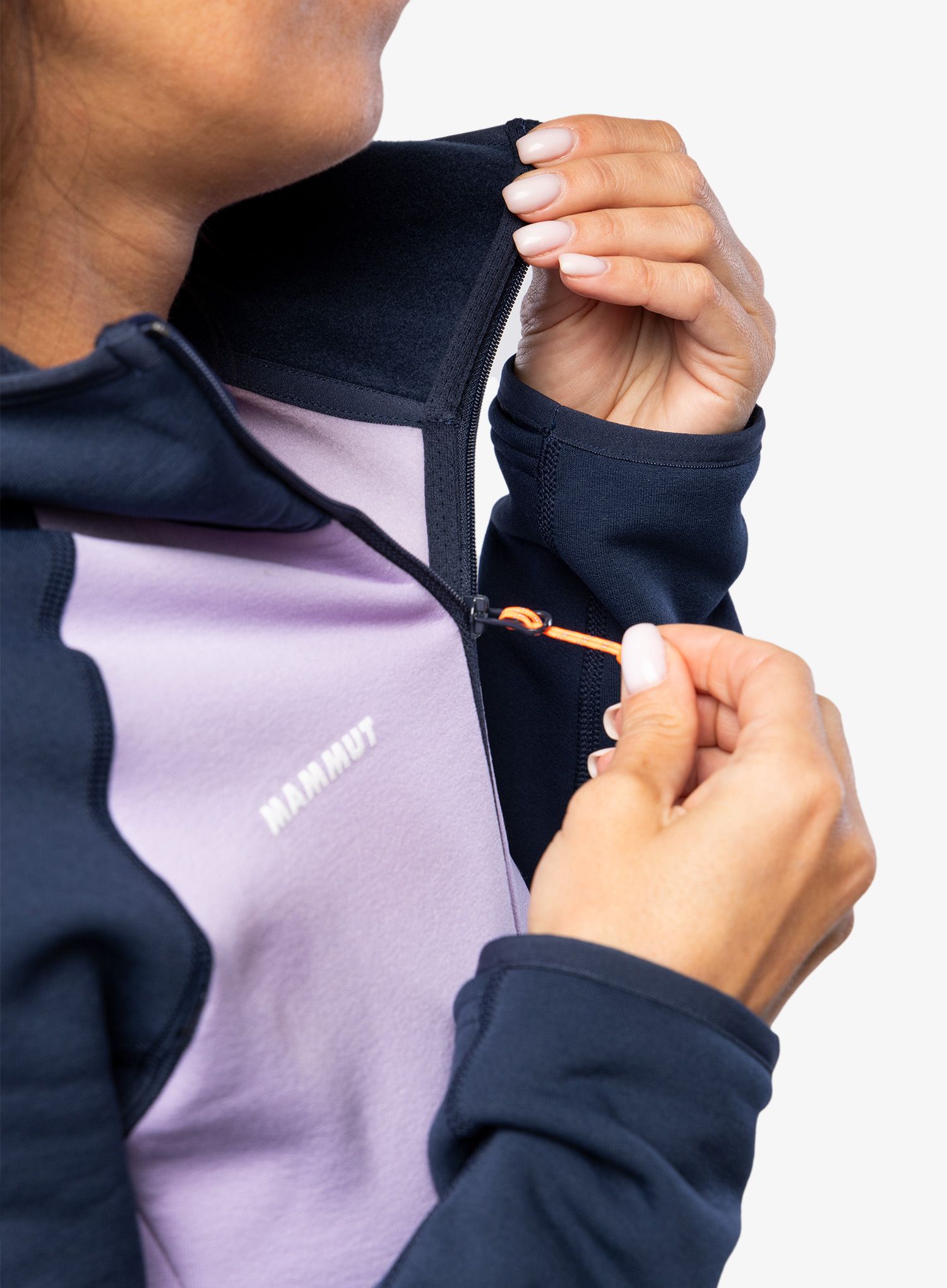 Кофта флісова жіноча Mammut Aconcagua ML Hooded Jacket - supernova/marine