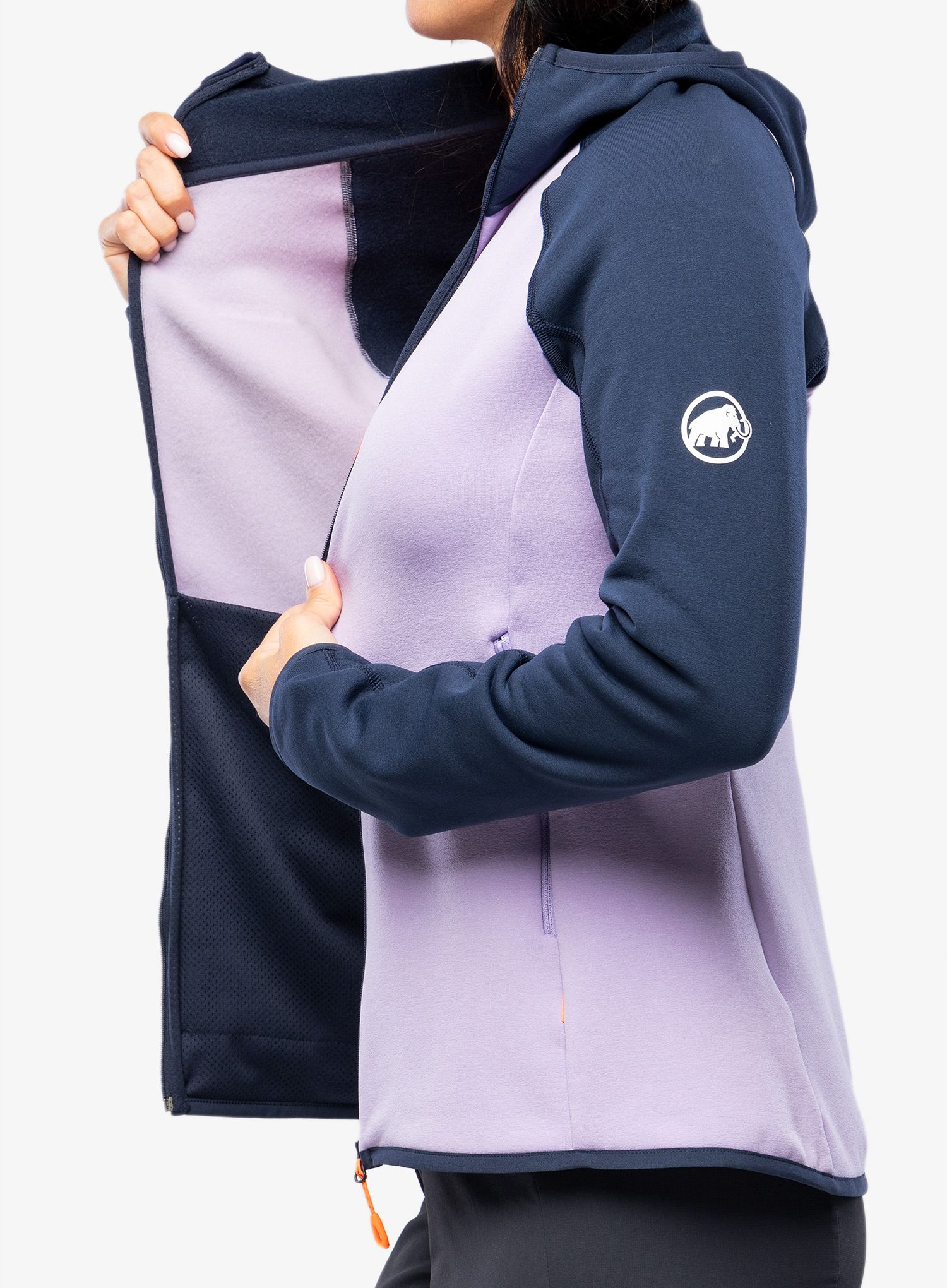 Кофта флісова жіноча Mammut Aconcagua ML Hooded Jacket - supernova/marine