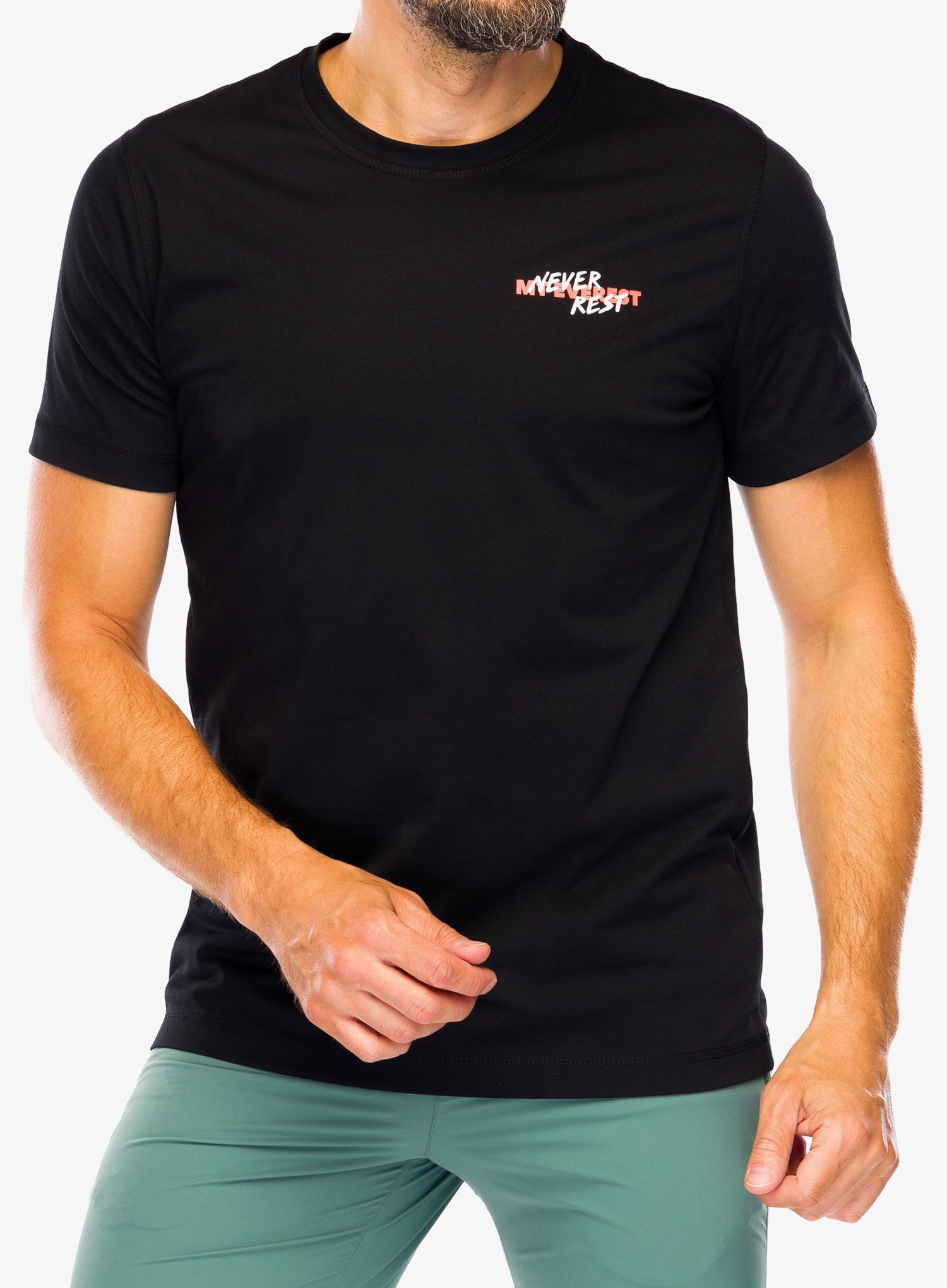 Футболка Mammut Core T-Shirt Never Rest - black