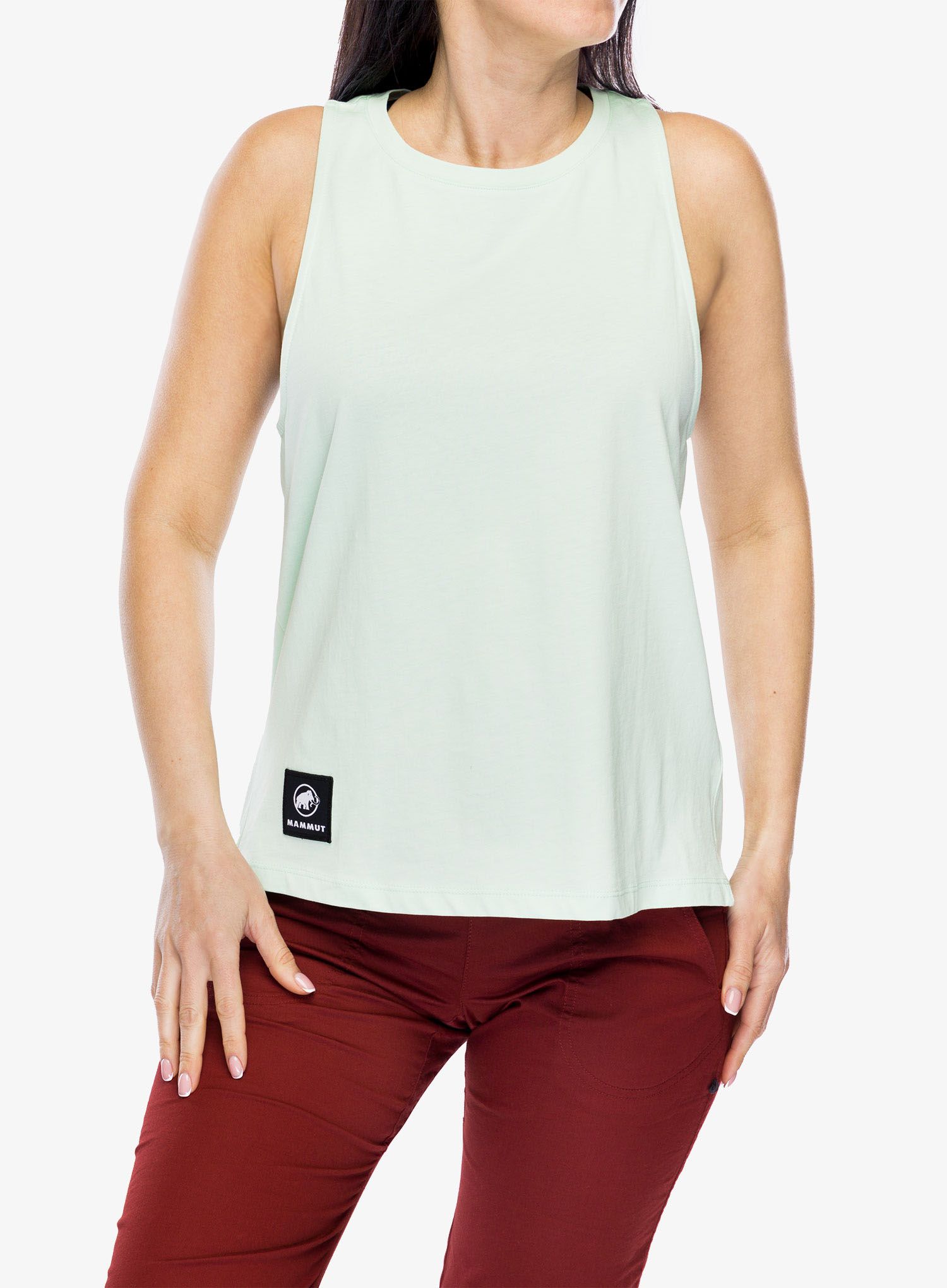 Топ скелелазний жіночий Mammut Massone Tank Top Patch - neo mint