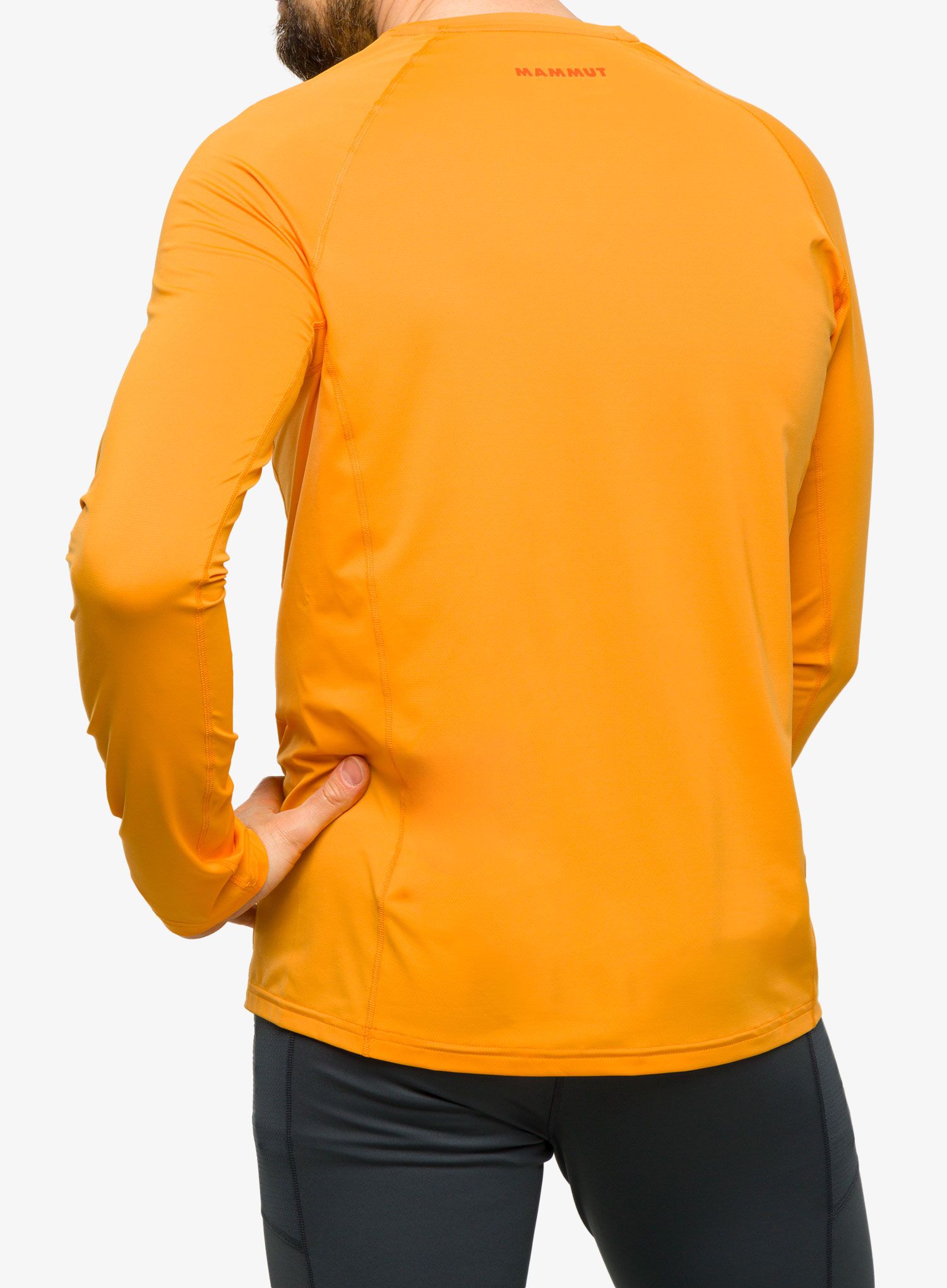Кофта без каптура Mammut Selun FL Longsleeve Logo - tangerine
