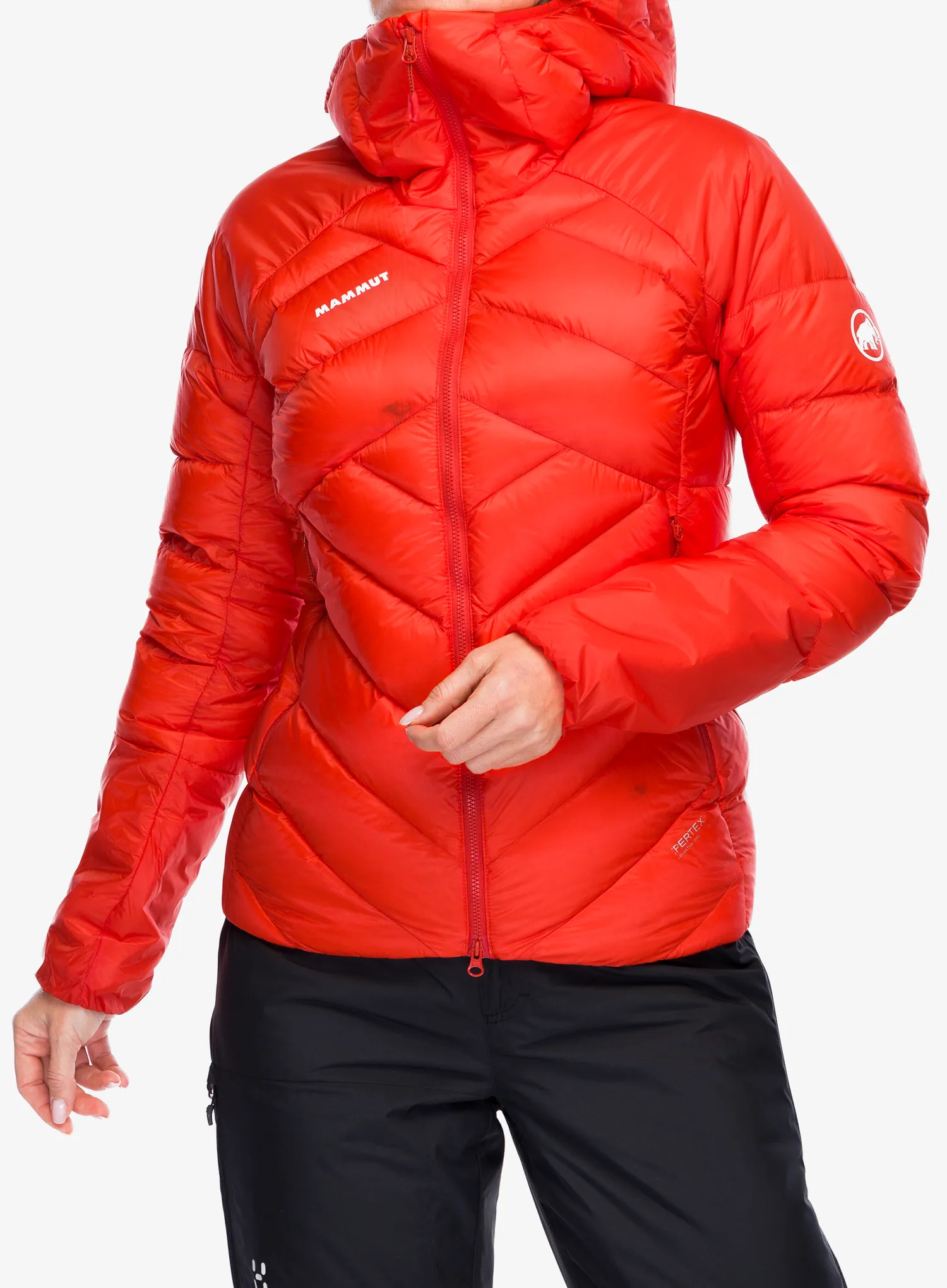 Пуховик жіноча Mammut Taiss IN Hooded Jacket - mammut red