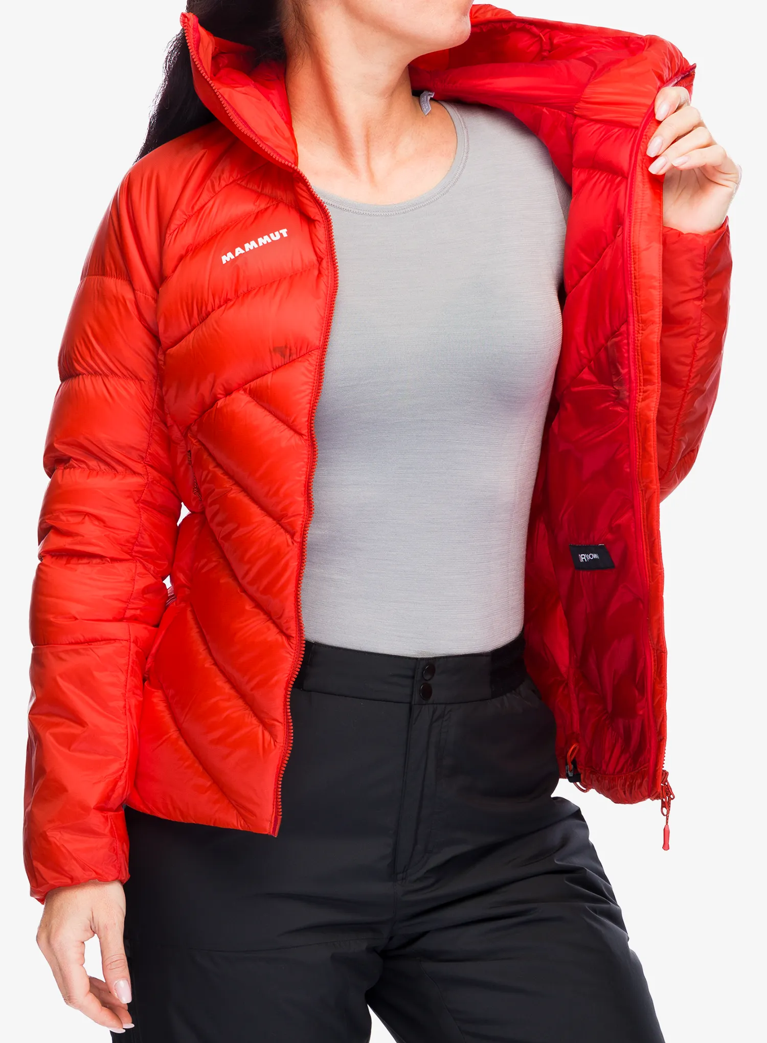 Пуховик жіноча Mammut Taiss IN Hooded Jacket - mammut red