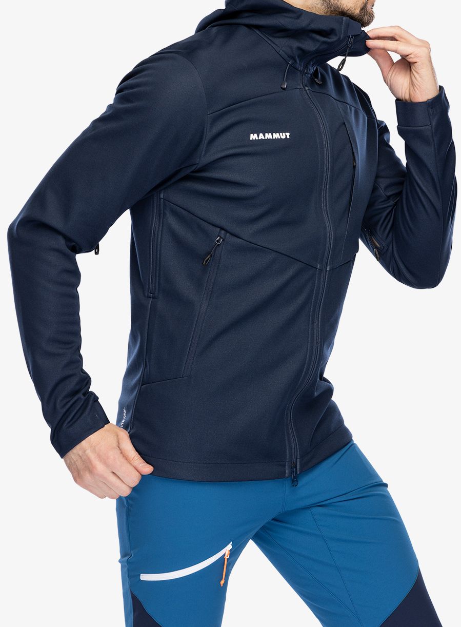 Куртка softshell Mammut Ultimate VII SO Hooded Jacket - marine