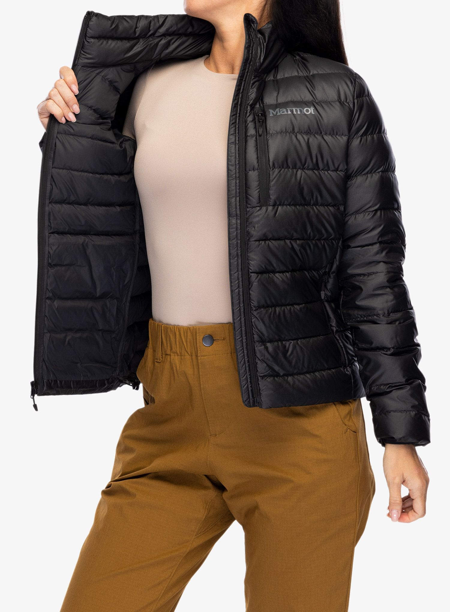 Пуховик жіноча Marmot Highlander Jacket - black