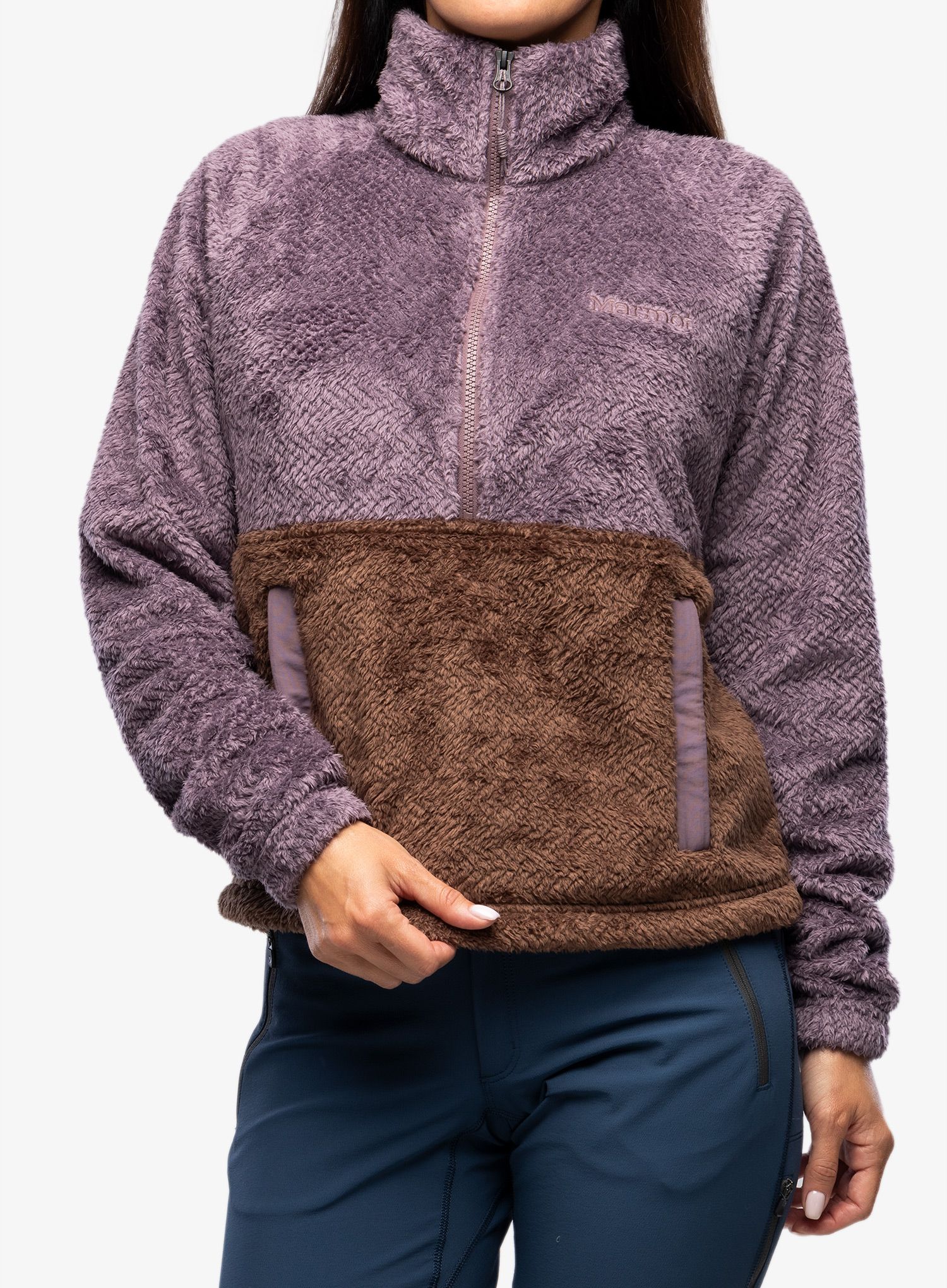 Кофта жіноча Marmot Homestead Fleece 1/2 Zip - hazy purple/pinecone