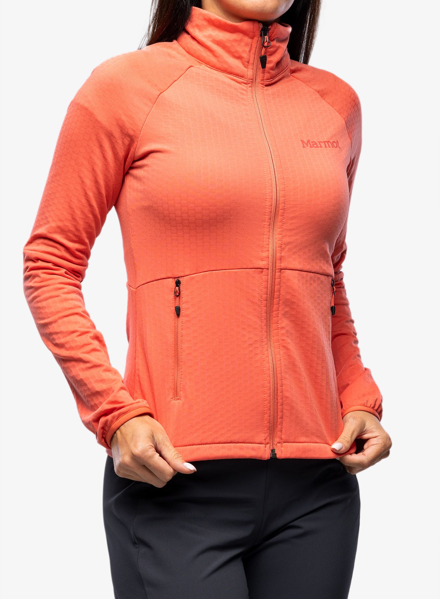 Кофта флісова жіноча Marmot Leconte Fleece Jacket - grapefruit
