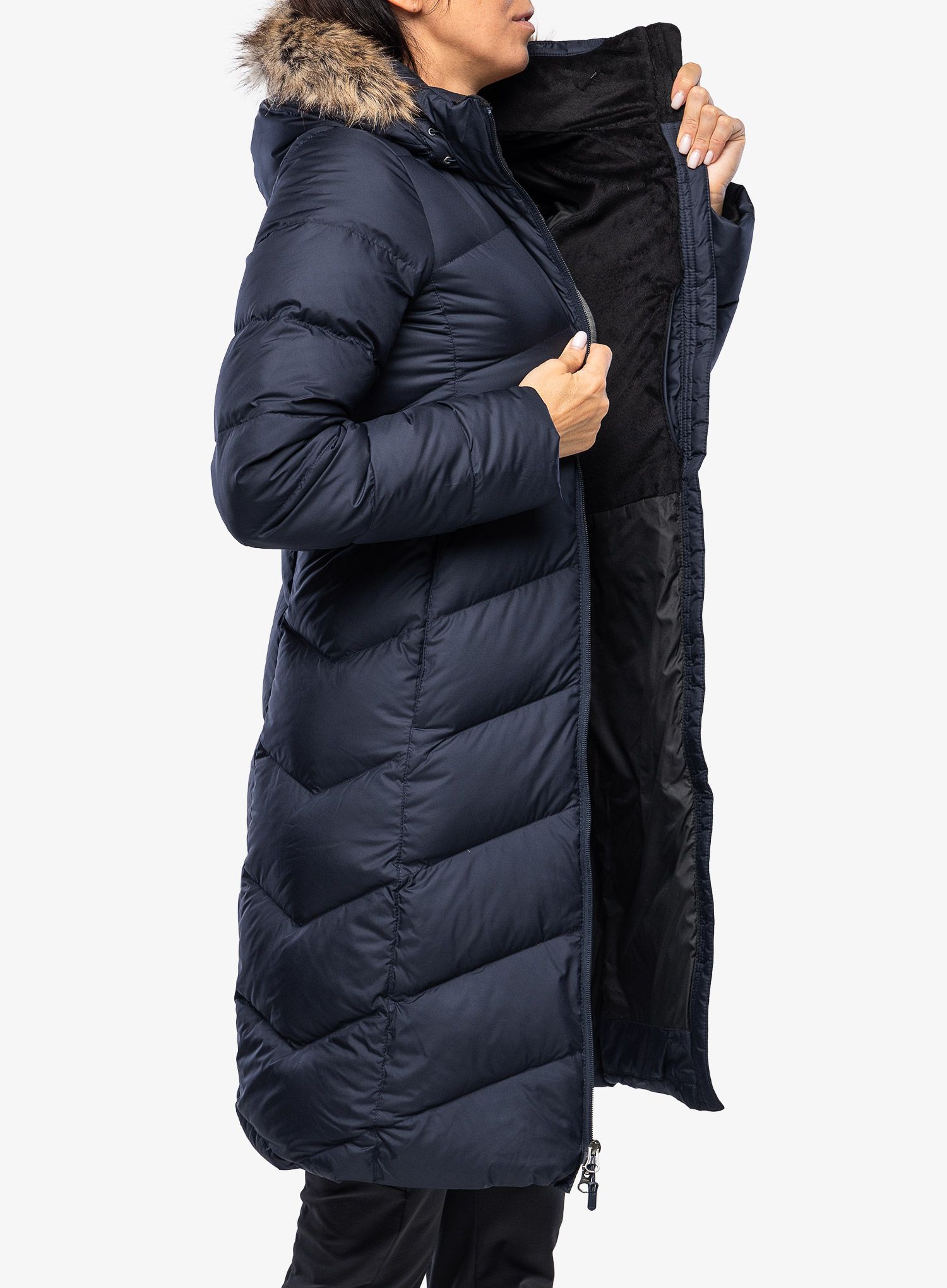 Плащ пуховий жіночий Marmot Montreaux Coat - midnight navy