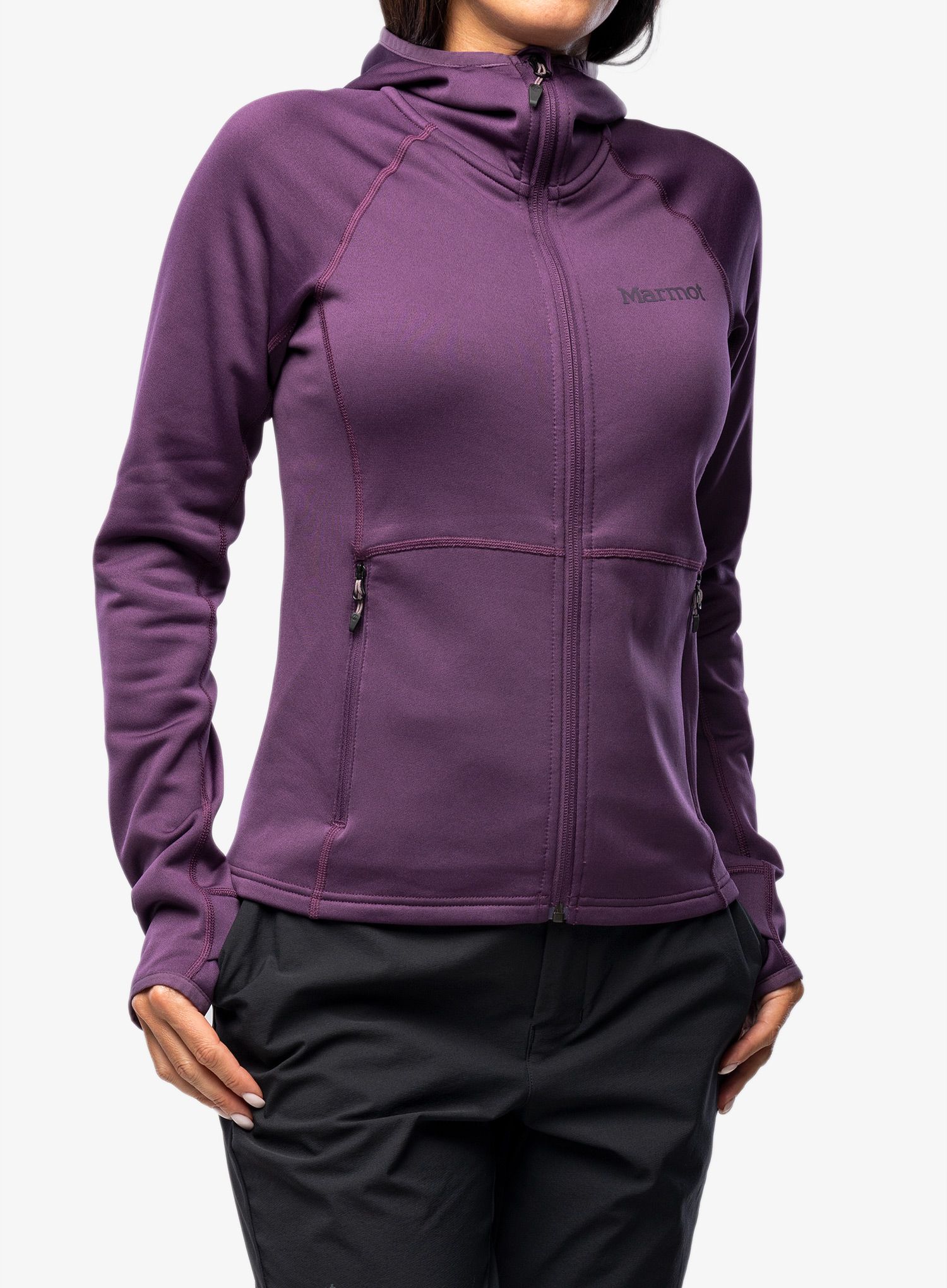 Кофта з каптуром Marmot Olden Polartec Hoody - purple fig