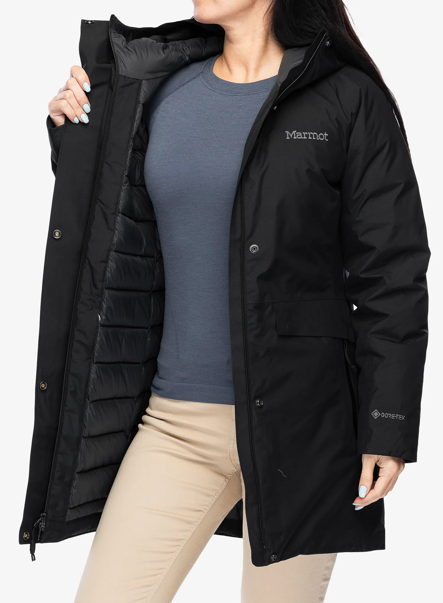 Пуховик жіноча Marmot Oslo GTX Jacket - black
