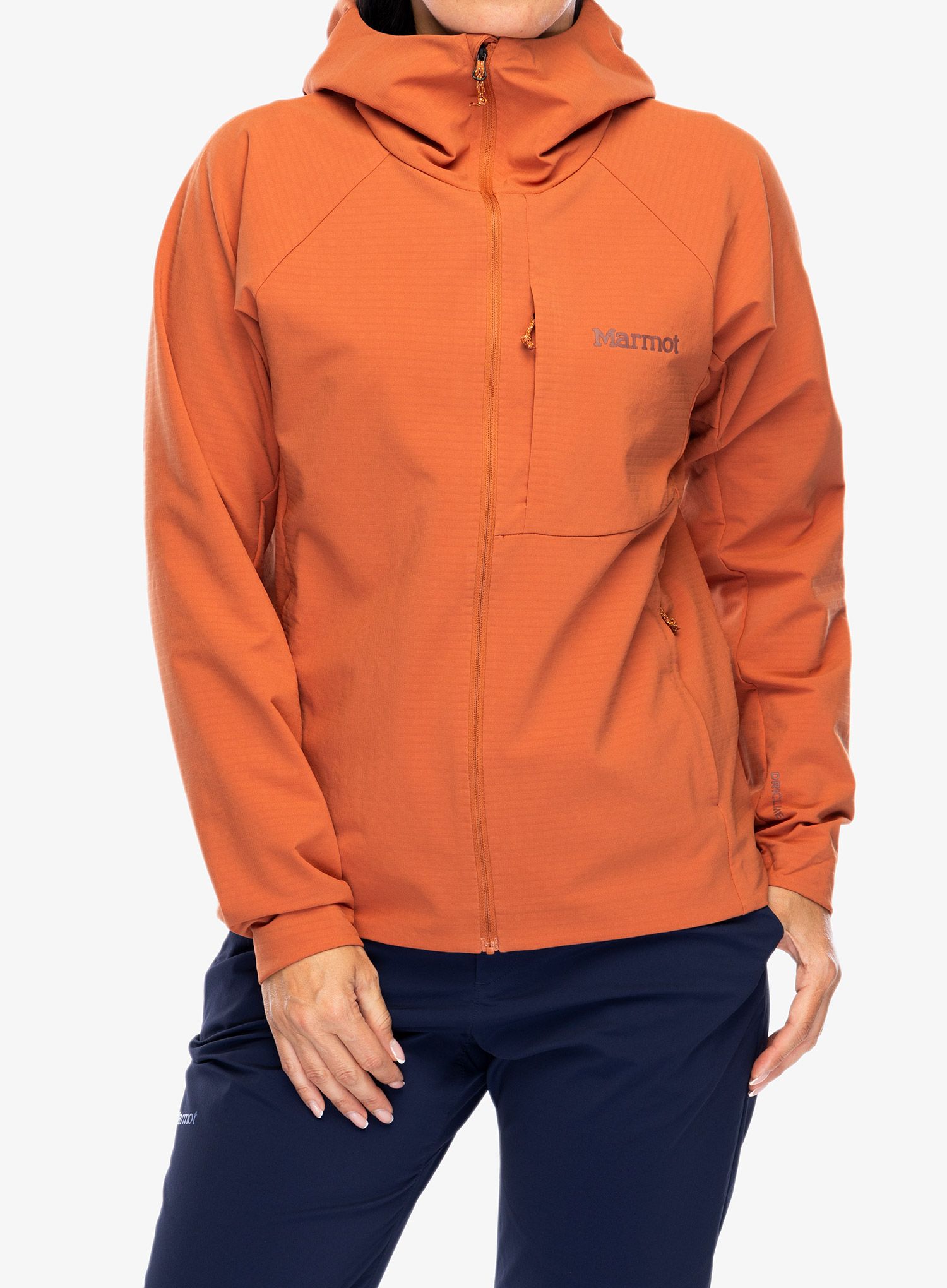 Вітровка жіноча Marmot Pinnacle DriClime Hoody - auburn