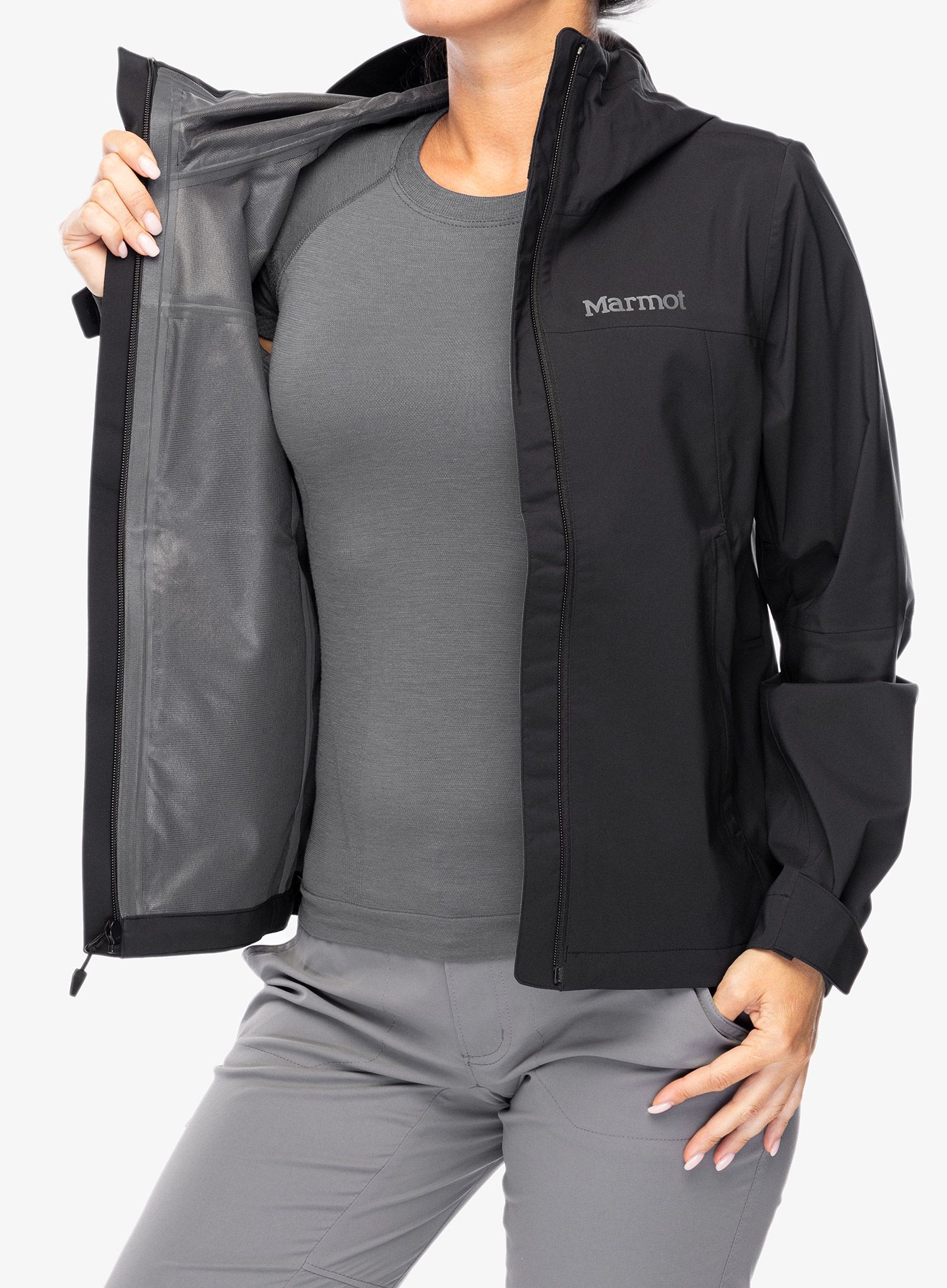 Куртка дощовик жіноча Marmot PreCip Pro Jacket - black