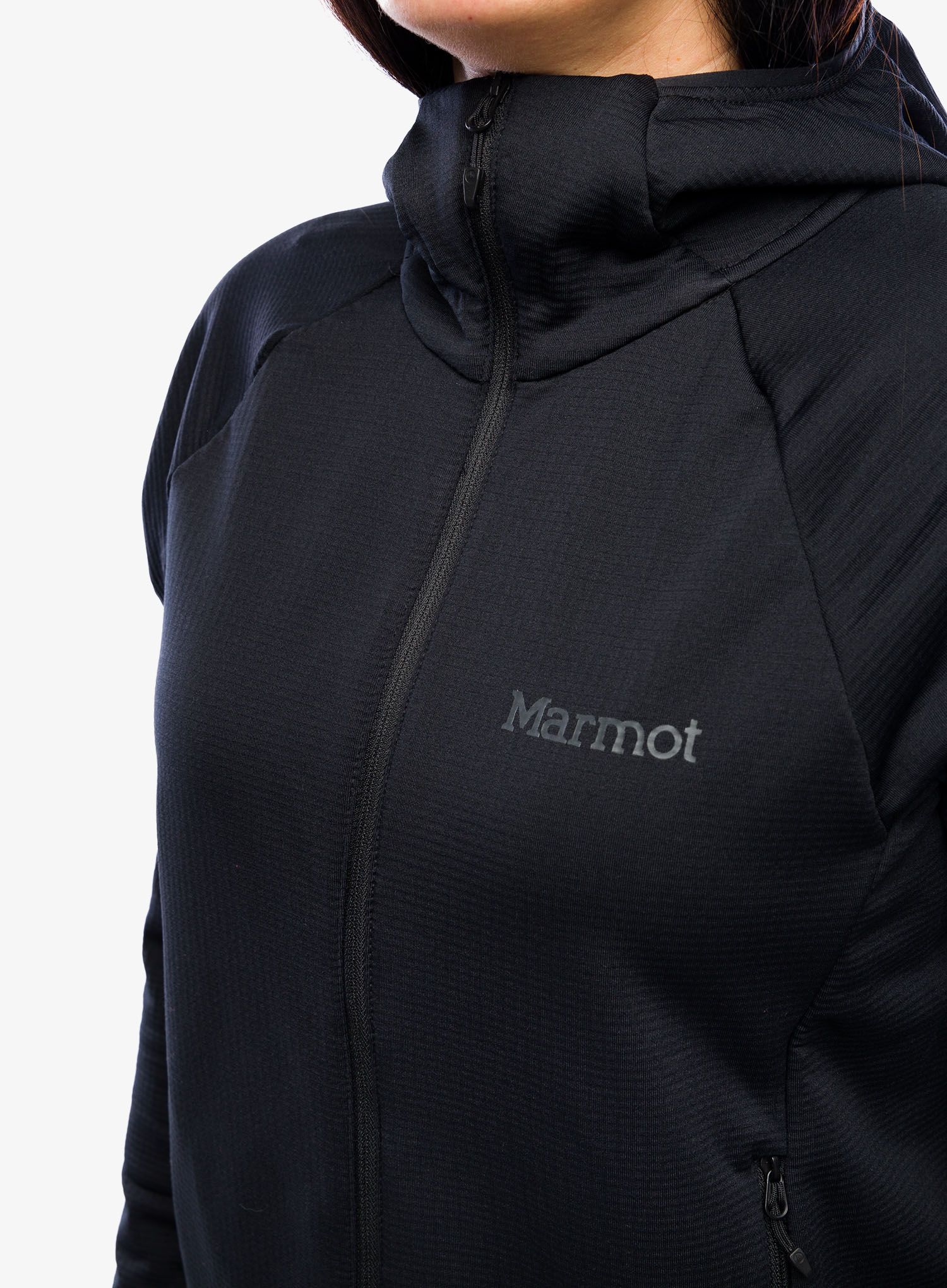 Кофта на замку жіноча Marmot Leconte Fleece Hoody - black