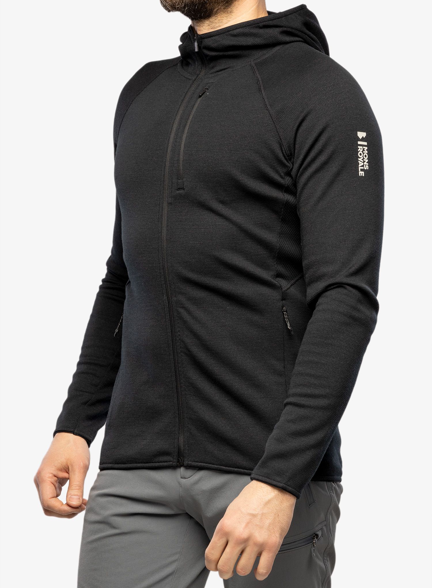 Кофта флісова Mons Royale Approach Merino Shift Fleece Hood - black