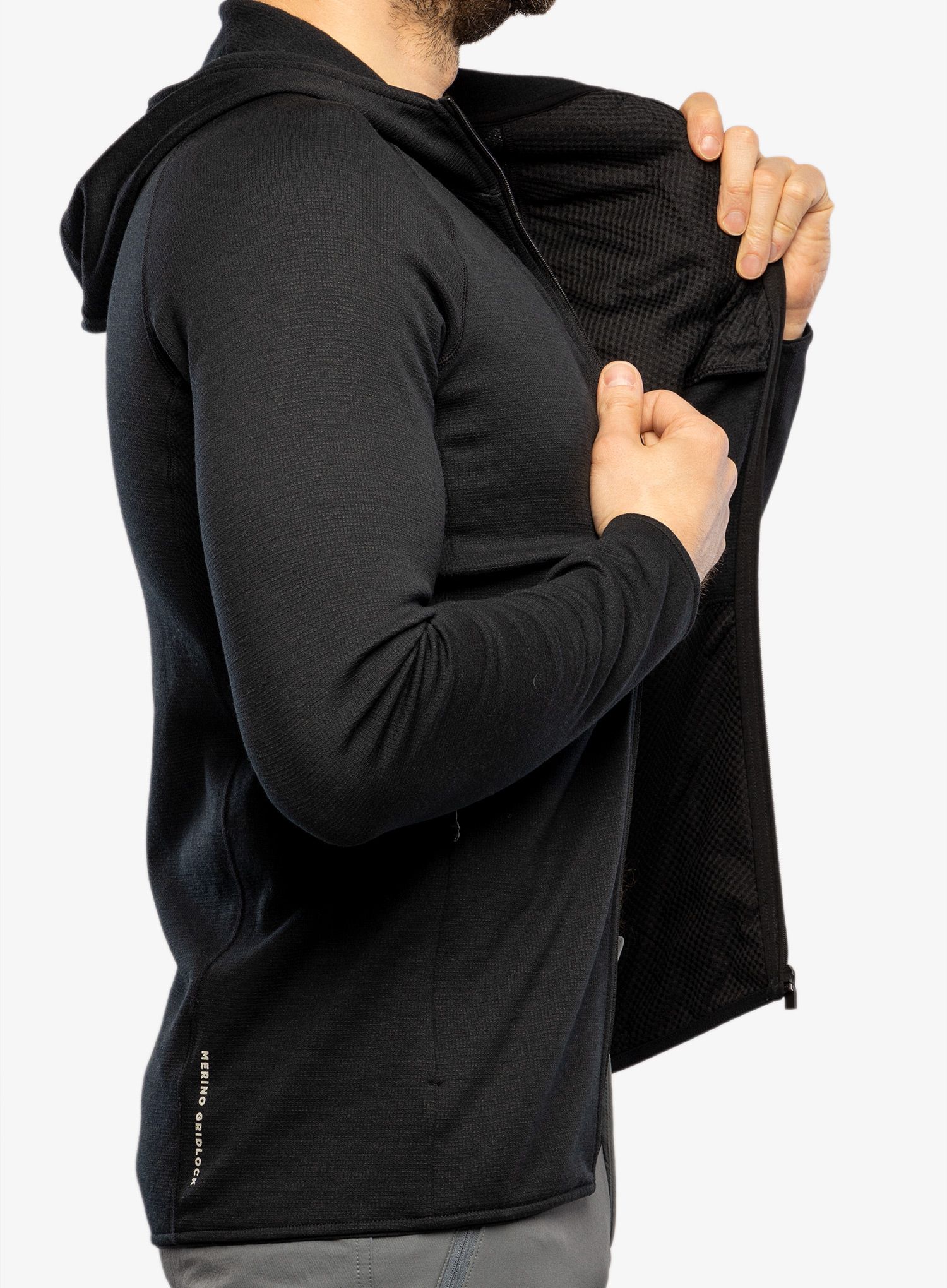 Кофта флісова Mons Royale Approach Merino Shift Fleece Hood - black