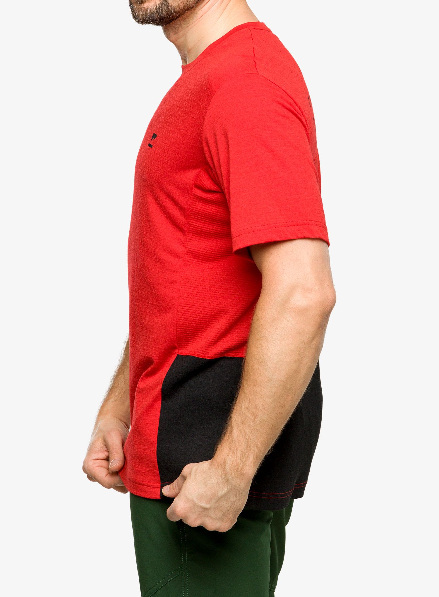 Футболка мтб Mons Royale Tarn Merino Shift T-Shirt - retro red/black