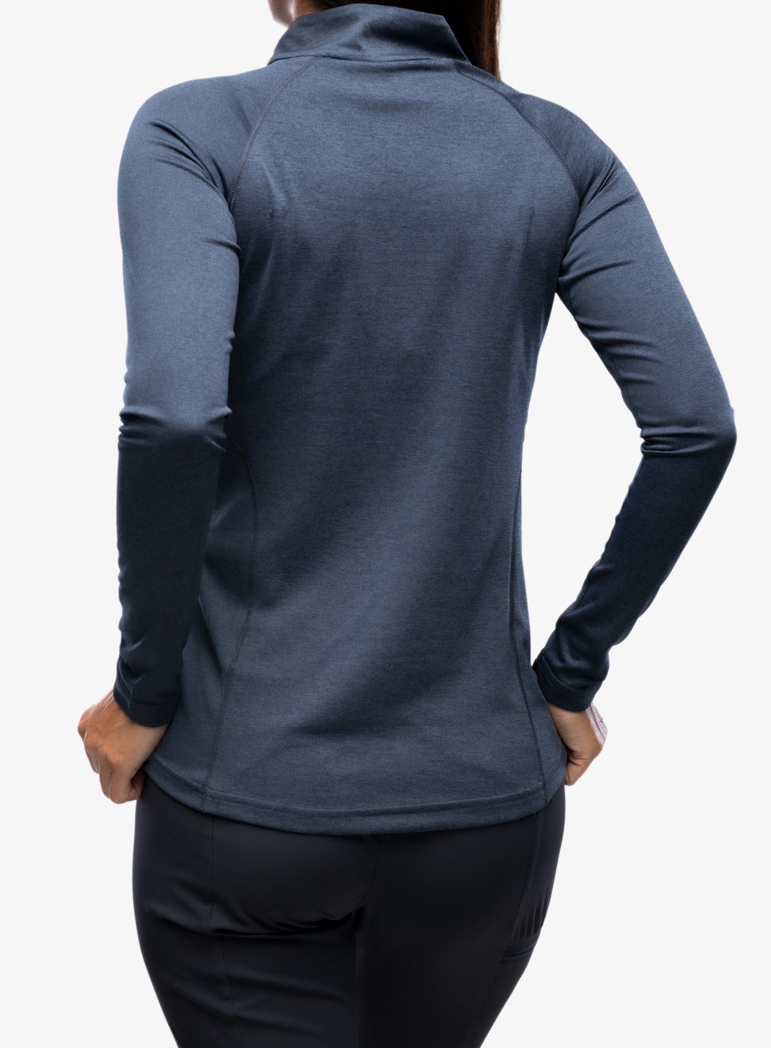 Термокофта жіноча Montane Dart Zip Neck - eclipse blue