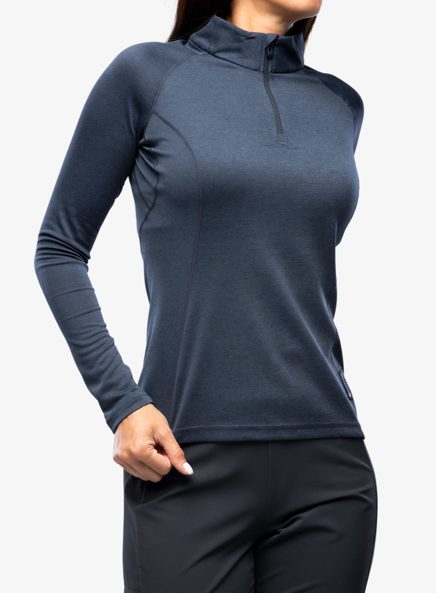 Термокофта жіноча Montane Dart Zip Neck - eclipse blue