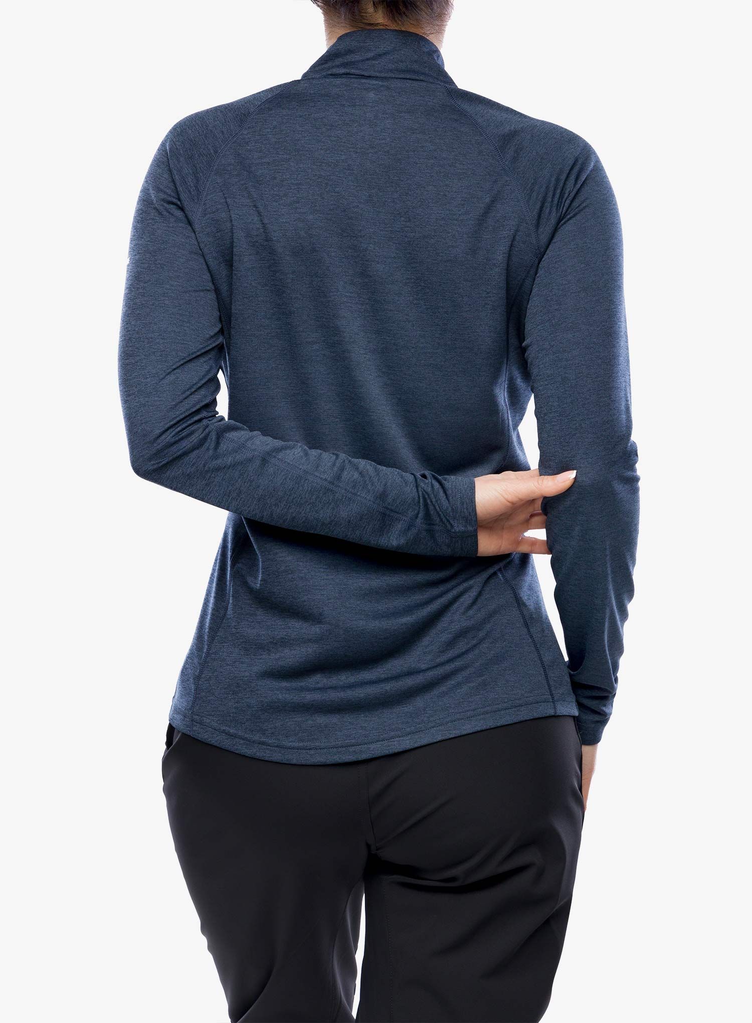 Термокофта жіноча Montane Dart Zip Neck - eclipse blue