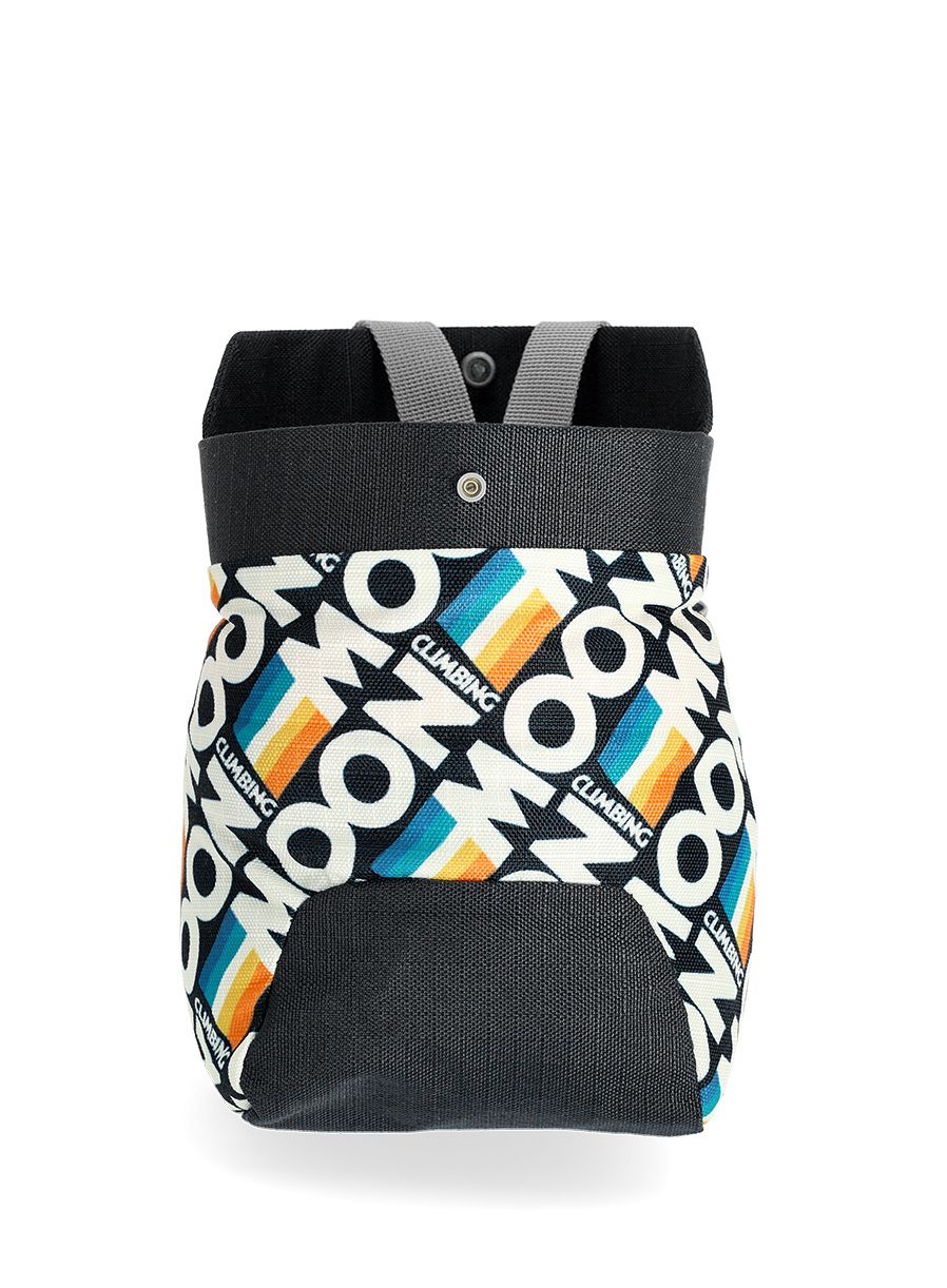 Мішечок для магнезії Moon Climbing Trad Chalk Bag - retro stripe black