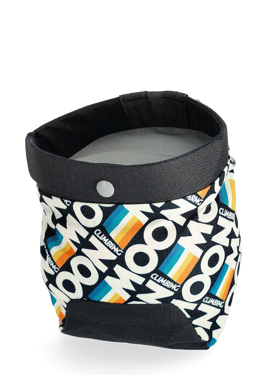 Мішечок для магнезії Moon Climbing Trad Chalk Bag - retro stripe black