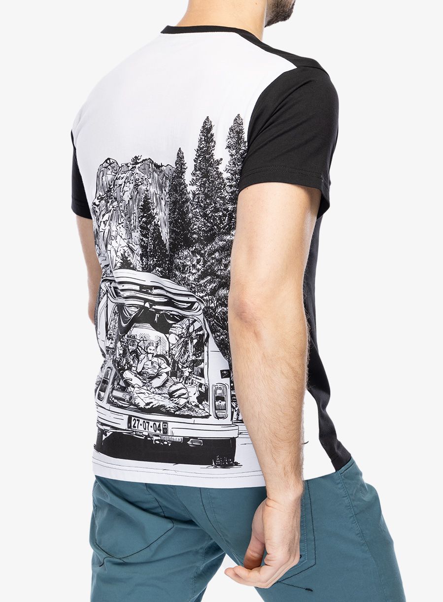 Футболка для скелелазіння Nograd Comfort - black/white