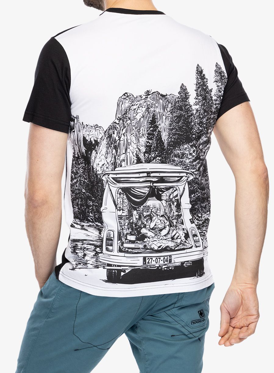 Футболка для скелелазіння Nograd Comfort - black/white