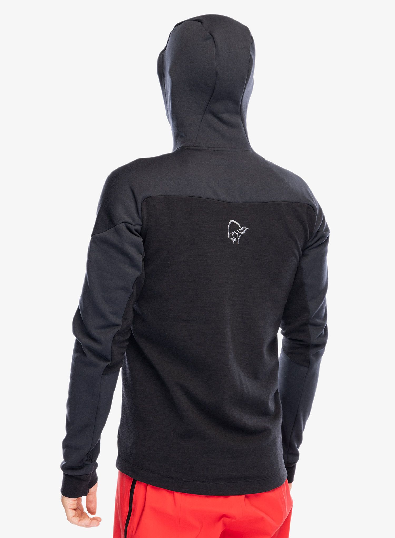 Кофта на блискавці Norrona Trollveggen Powerstretch Pro Zip Hood - caviar