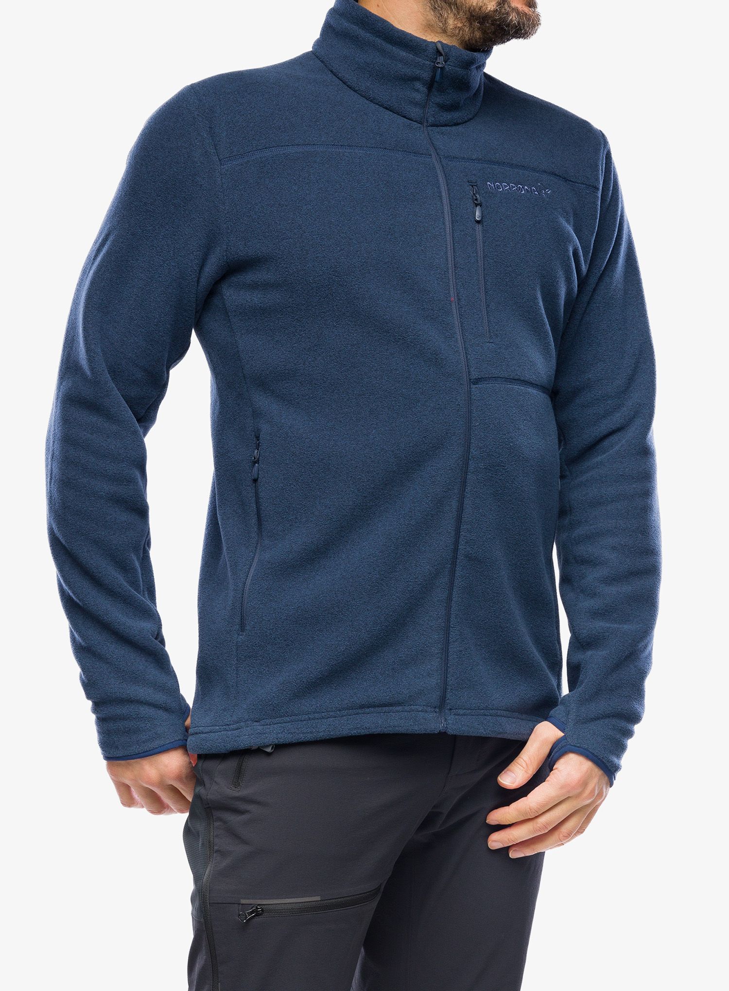 Кофта без каптура Norrona Warm2 Jacket - indigo night