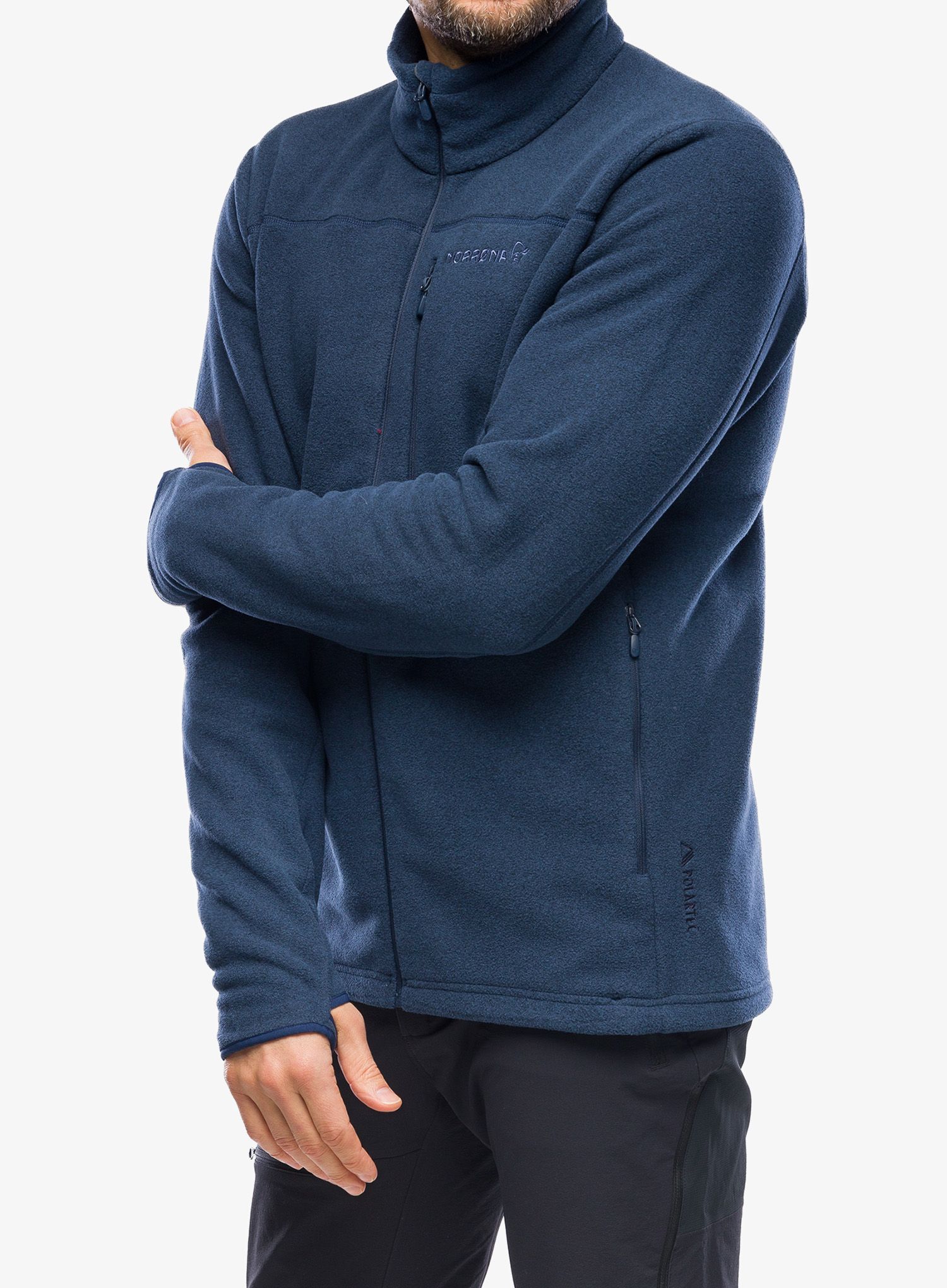 Кофта без каптура Norrona Warm2 Jacket - indigo night