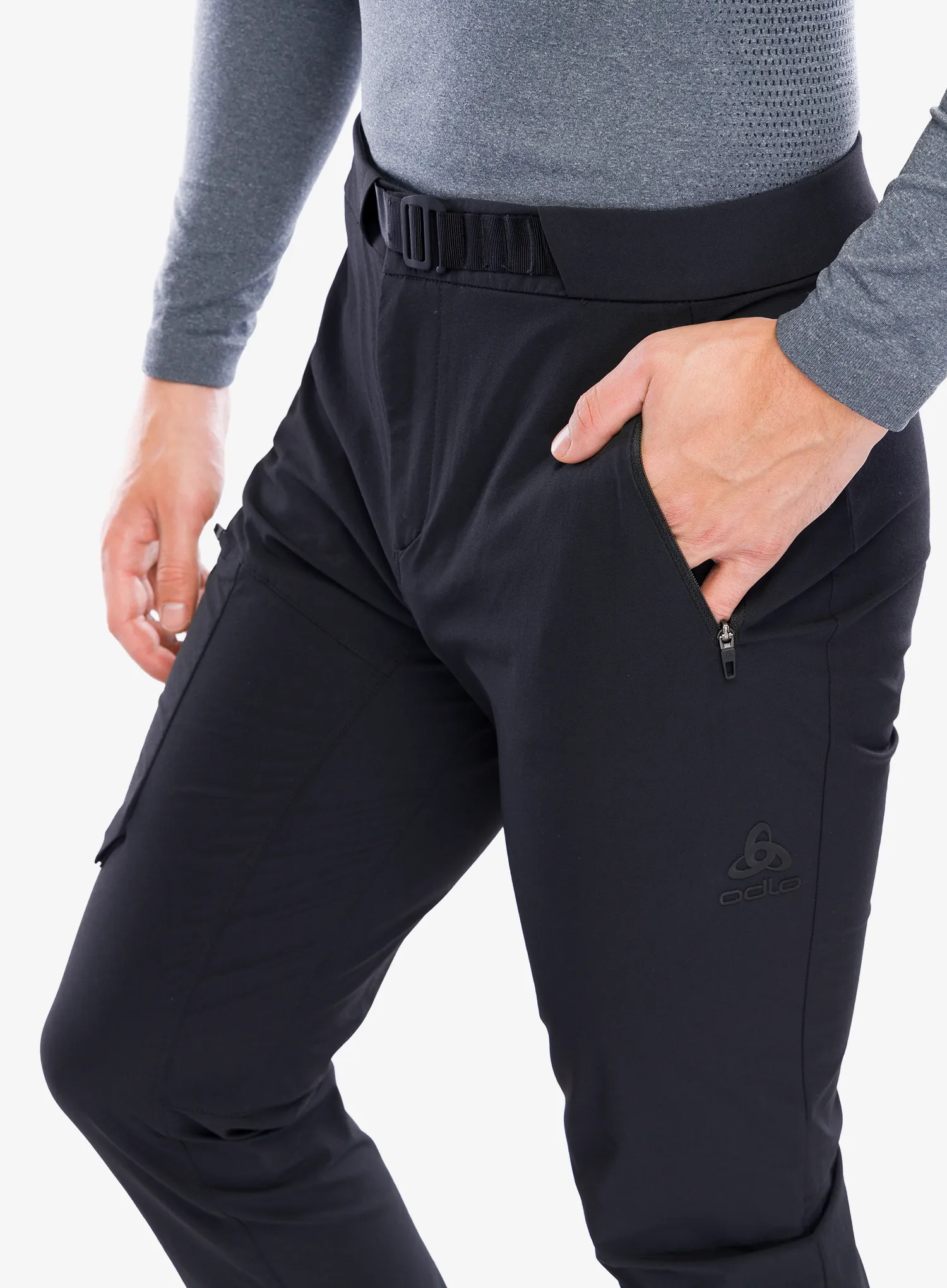 Штани трекінгові чоловічі Odlo Ascent Pants Regular Length - black