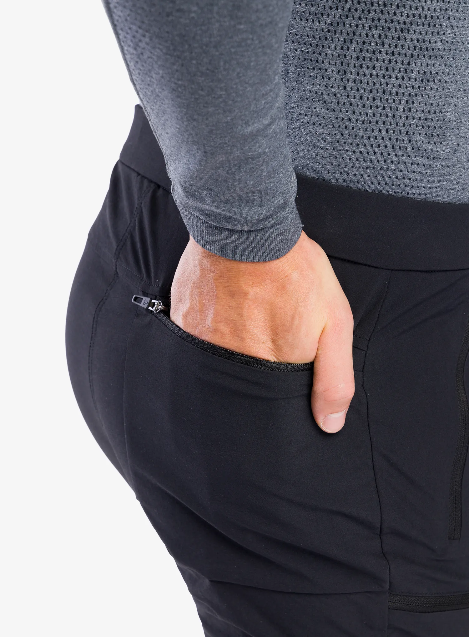 Штани трекінгові чоловічі Odlo Ascent Pants Regular Length - black