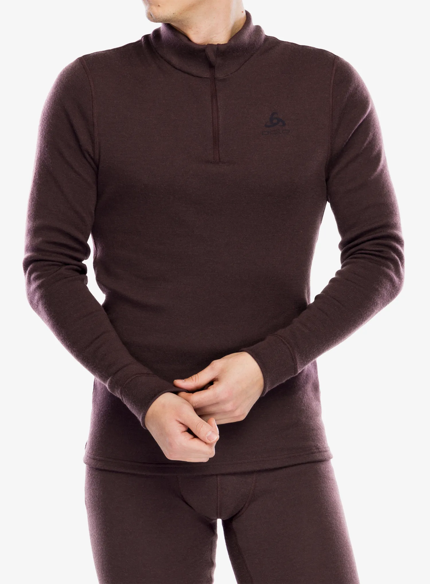 Термокофта Odlo Merino 260 BL Top Turtle Neck LS Half Zip - fudge
