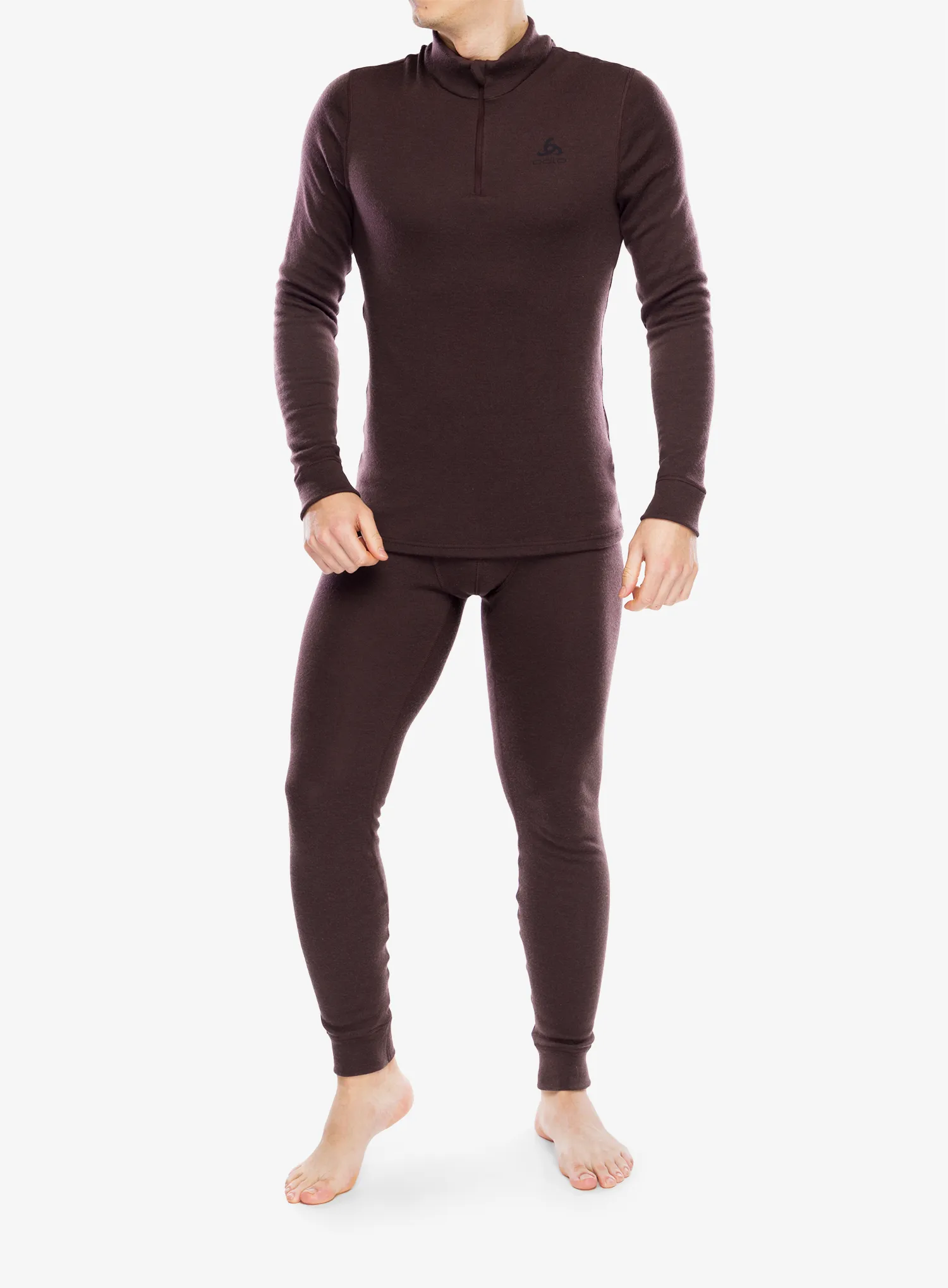 Термокофта Odlo Merino 260 BL Top Turtle Neck LS Half Zip - fudge