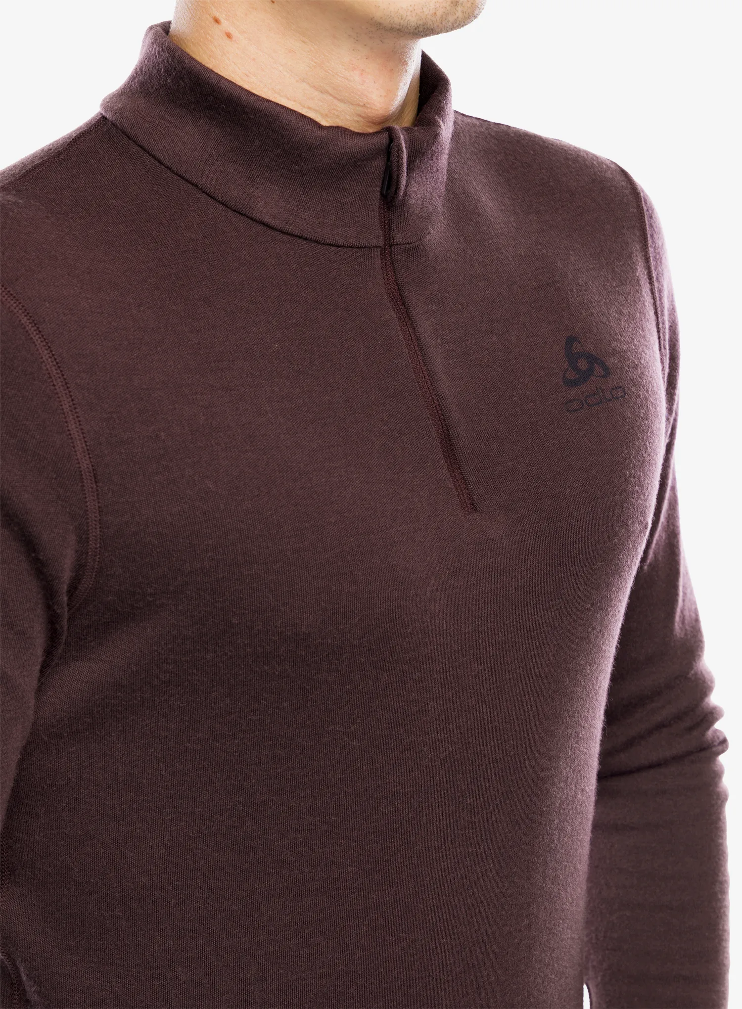 Термокофта Odlo Merino 260 BL Top Turtle Neck LS Half Zip - fudge