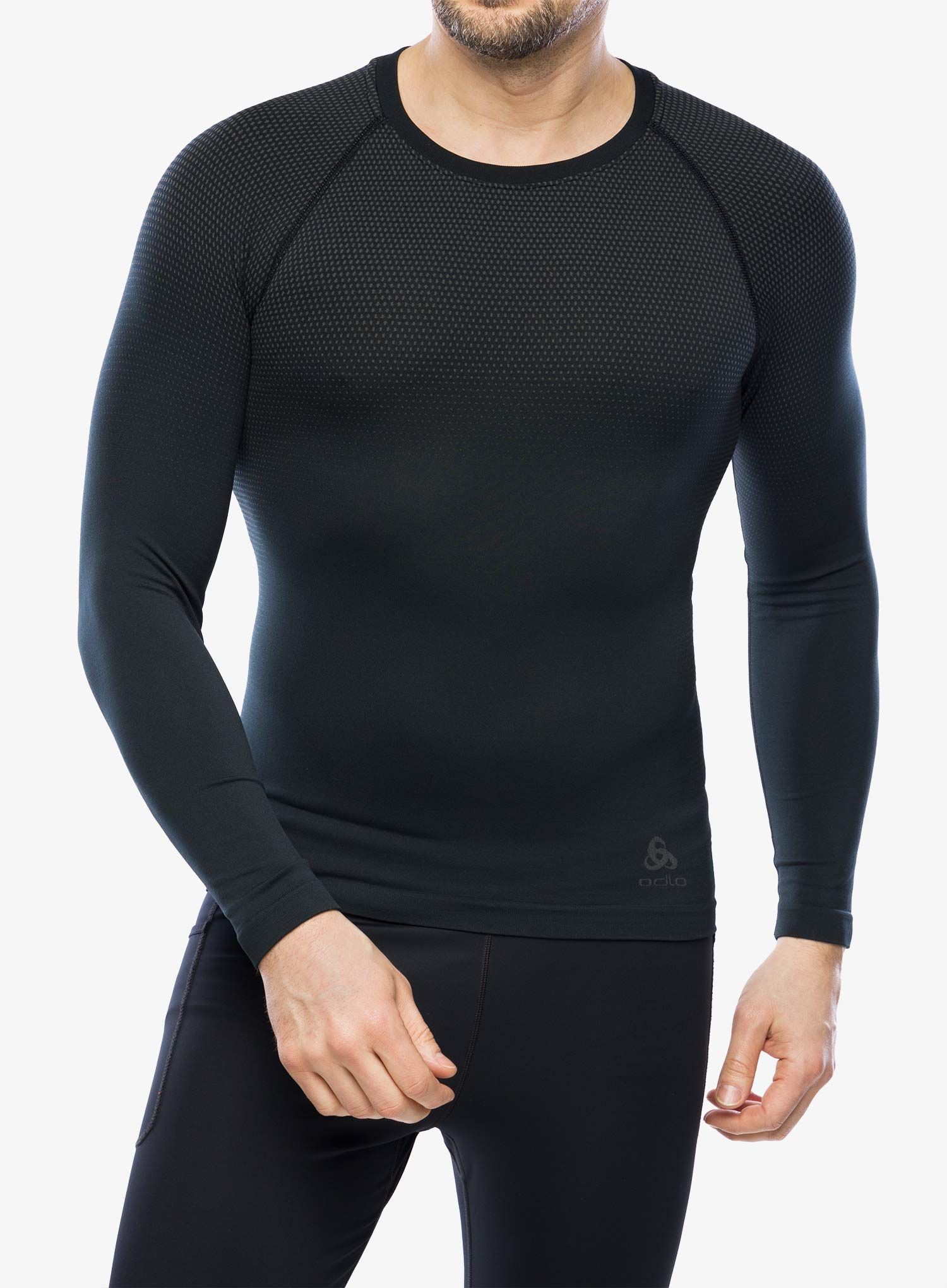 Термокофта Odlo Performance Light Eco BL Top Crew Neck LS - black