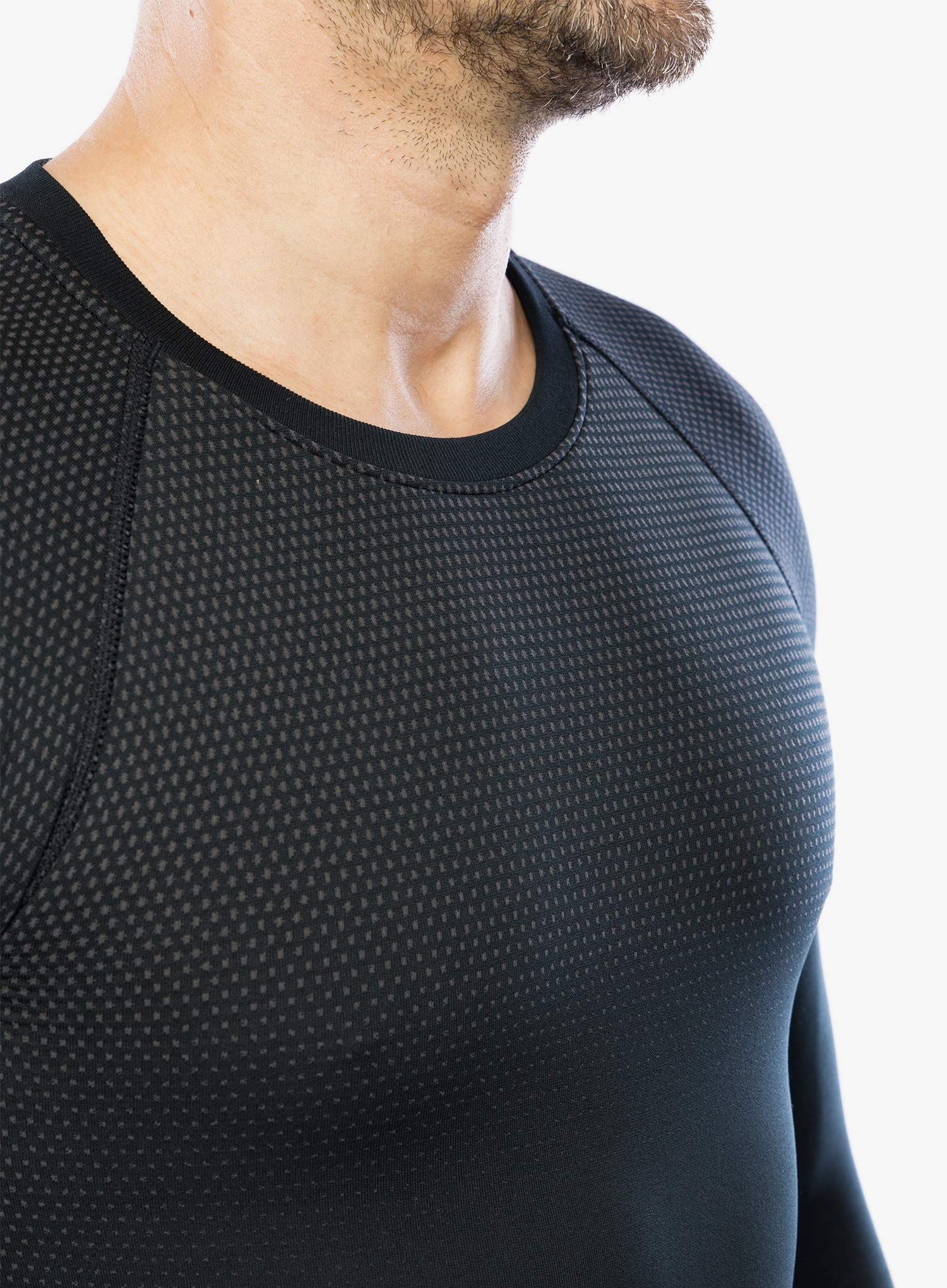 Термокофта Odlo Performance Light Eco BL Top Crew Neck LS - black
