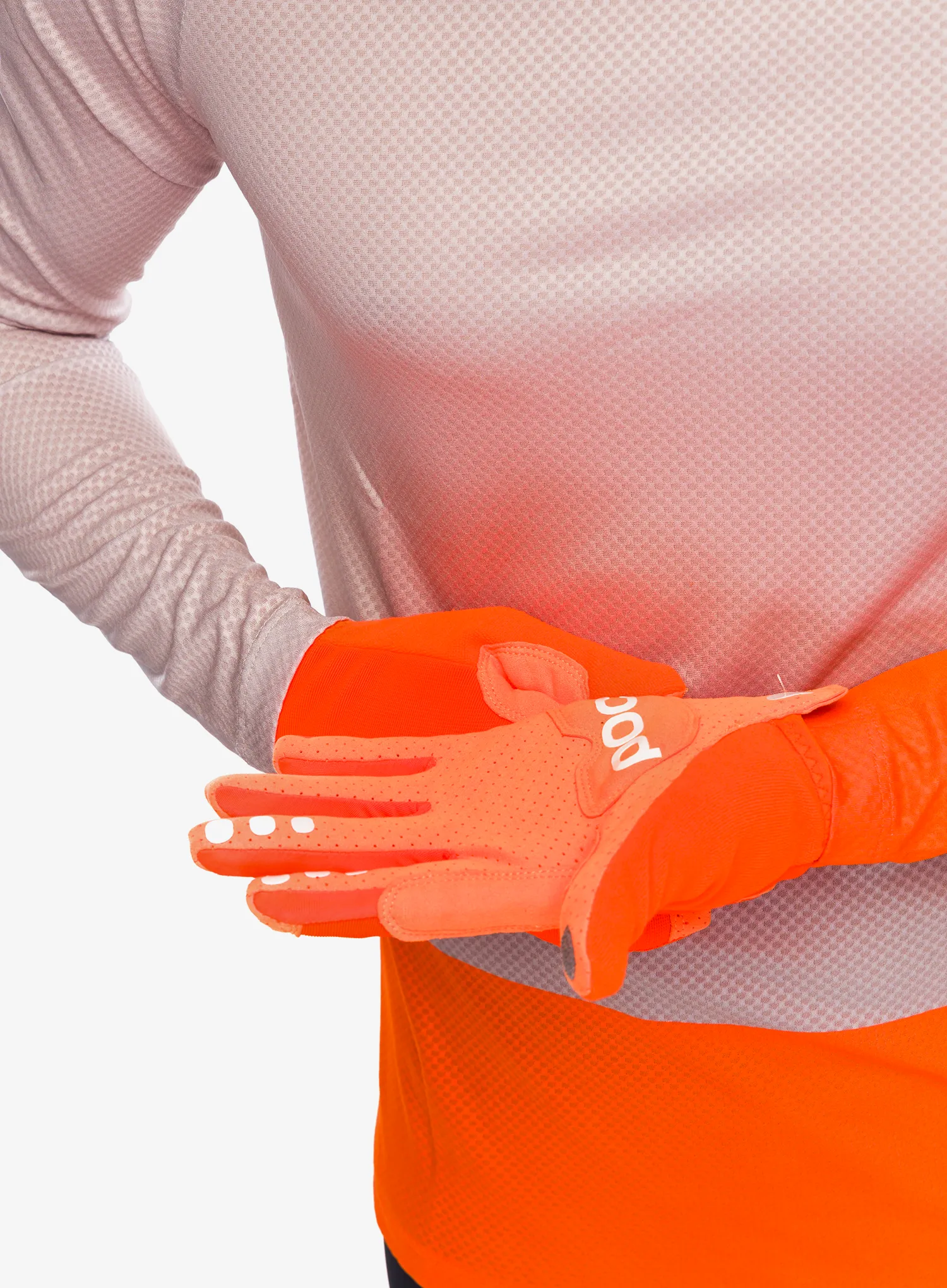 Велосипедні рукавиці POC AVIP Glove Long - zink orange