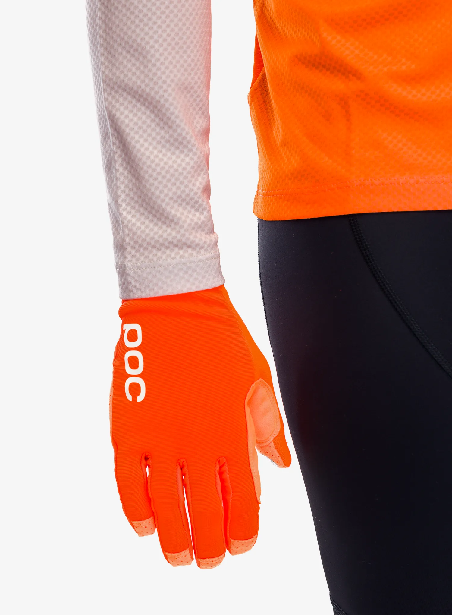 Велосипедні рукавиці POC AVIP Glove Long - zink orange