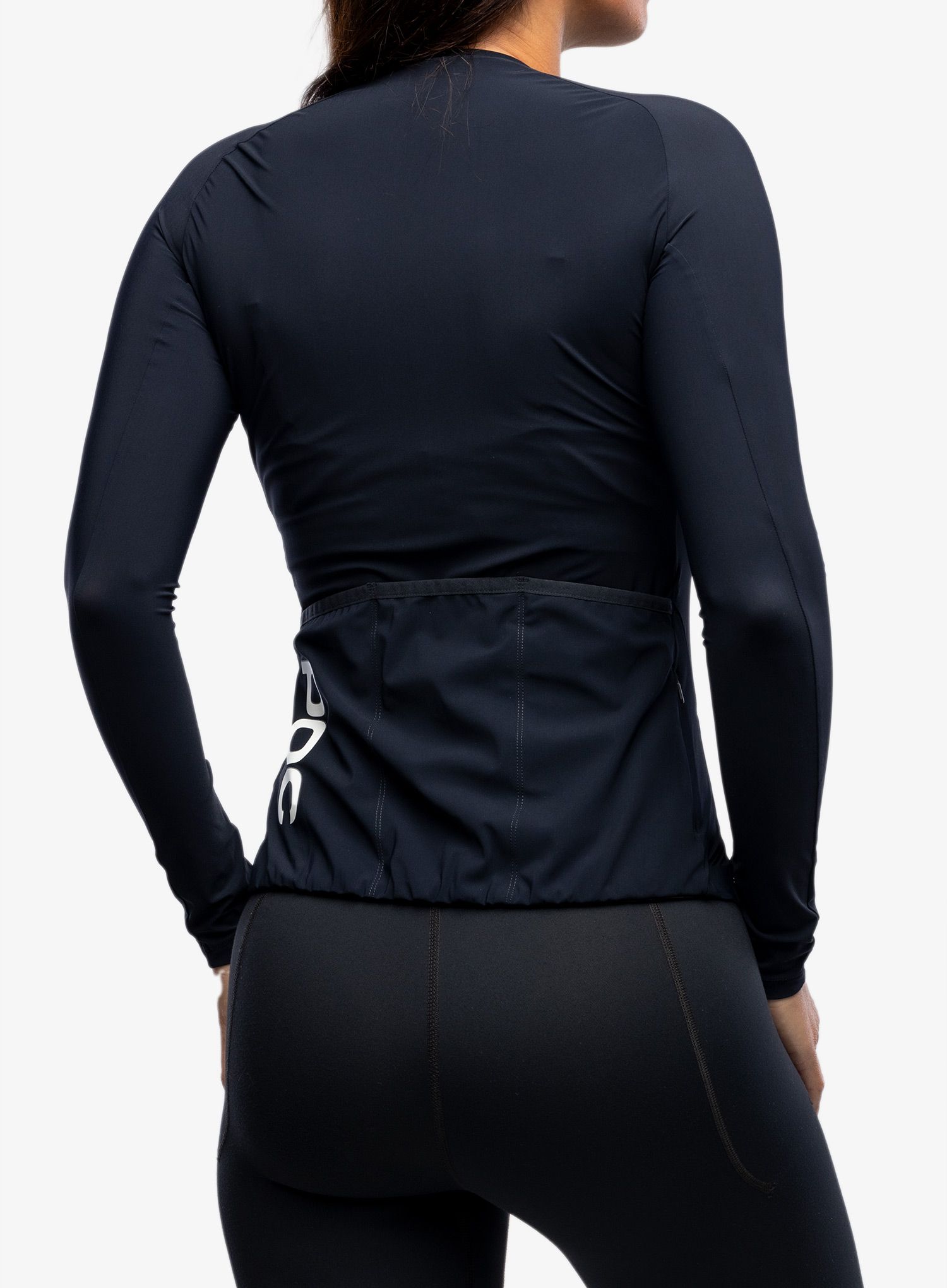 Жіноча велокофта POC Essential Road Ws L/S Jersey - navy black