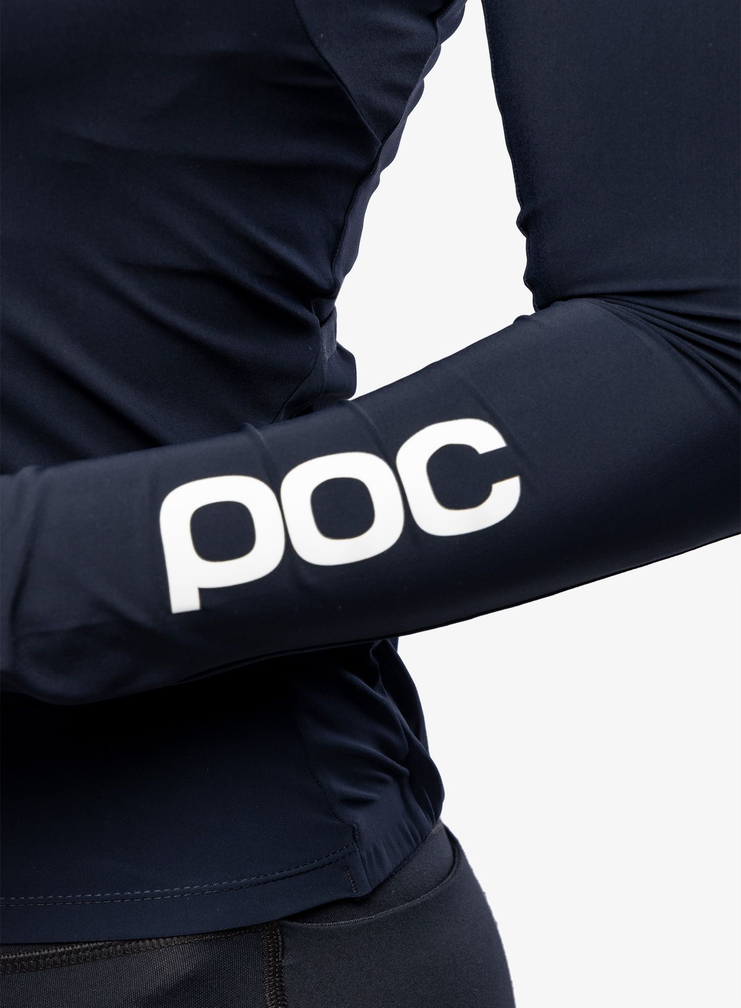 Жіноча велокофта POC Essential Road Ws L/S Jersey - navy black