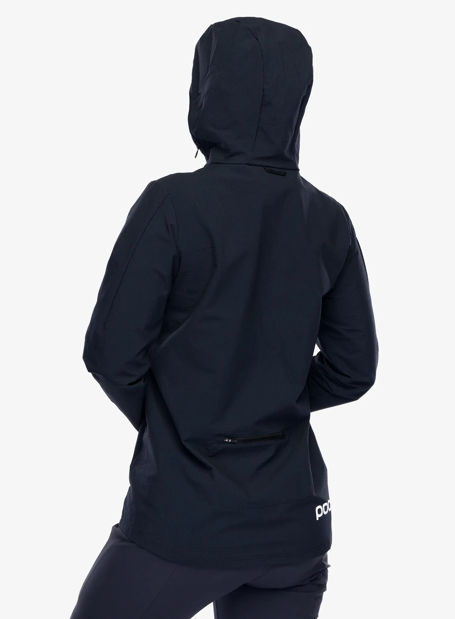 Жіноча велофутболка POC Mantle Thermal Hoodie - uranium black