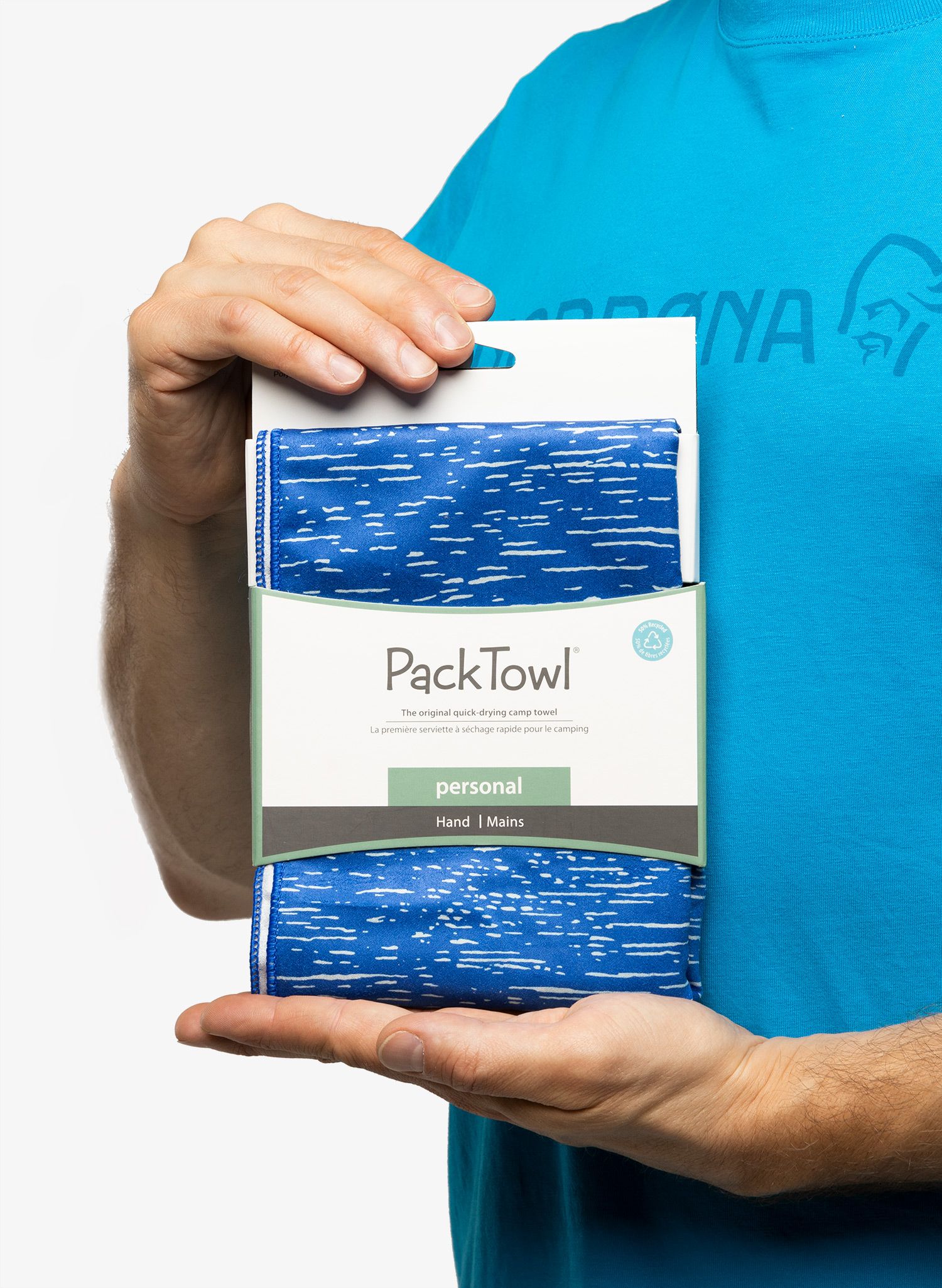 Швидковисихаючий рушник PackTowl Personal Hand - ripple print